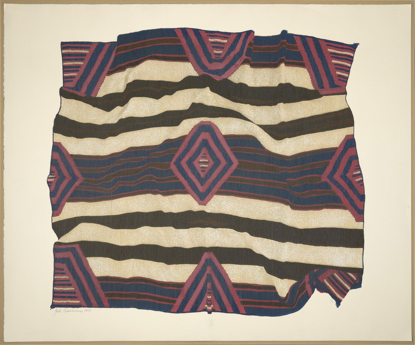 Jack Silverman, Third Phase Chief's Blanket, 1977 (1 of 2)