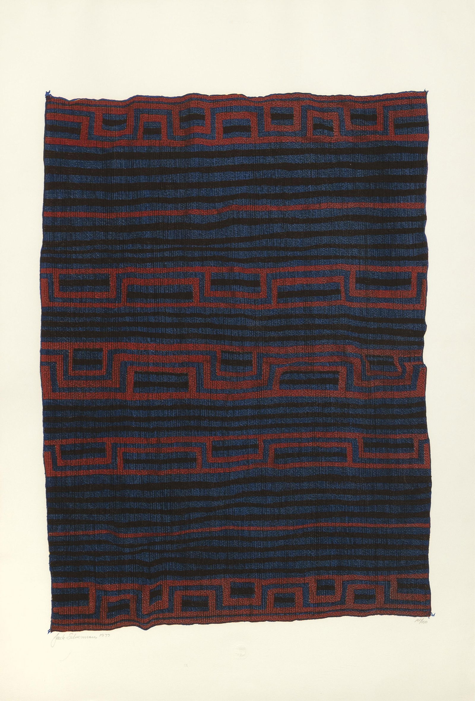 Jack Silverman, Untitled (Navajo Chief's Blanket), 1977 (1 of 3)