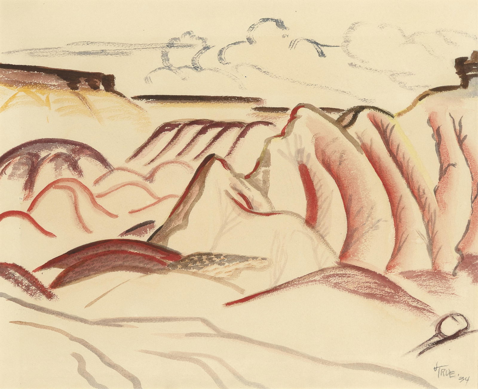 Virginia True, Red Cliffs - New Mexico, 1934 (1 of 2)