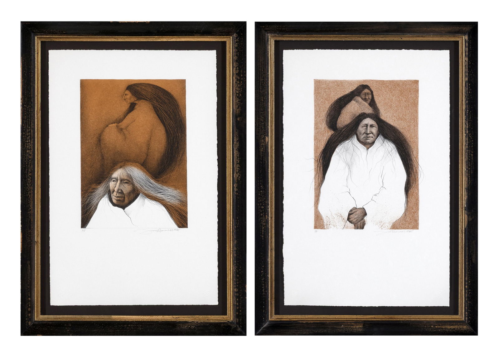 Frank Howell, Pair of Lithographs: Vestiges, 1985 (1 of 5)