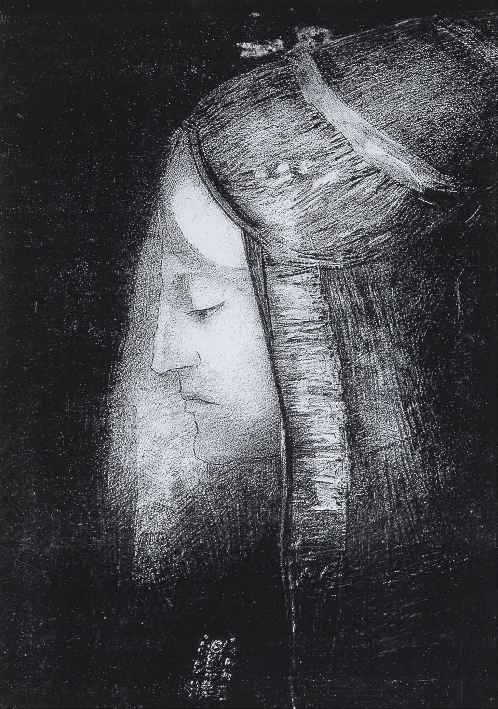 Odilon Redon, Profil Lumiere, 1888 (1 of 2)