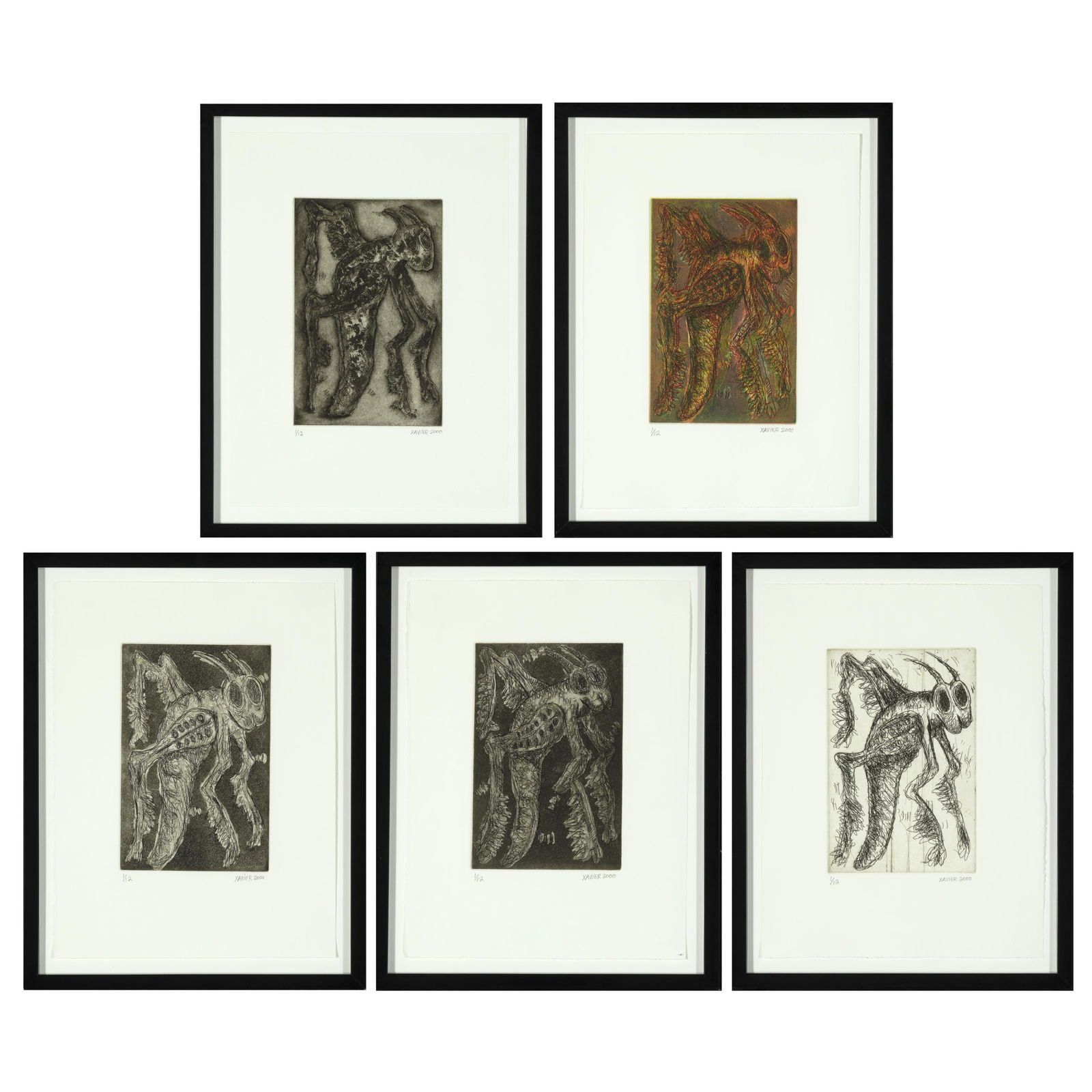Frank X. Tolbert II, Chapuline (Suite of Five Etchings), 2000 (1 of 11)