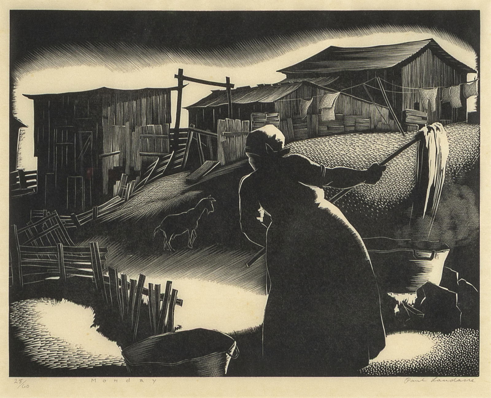 Paul Hambleton Landacre, Monday, 1934 (1 of 2)