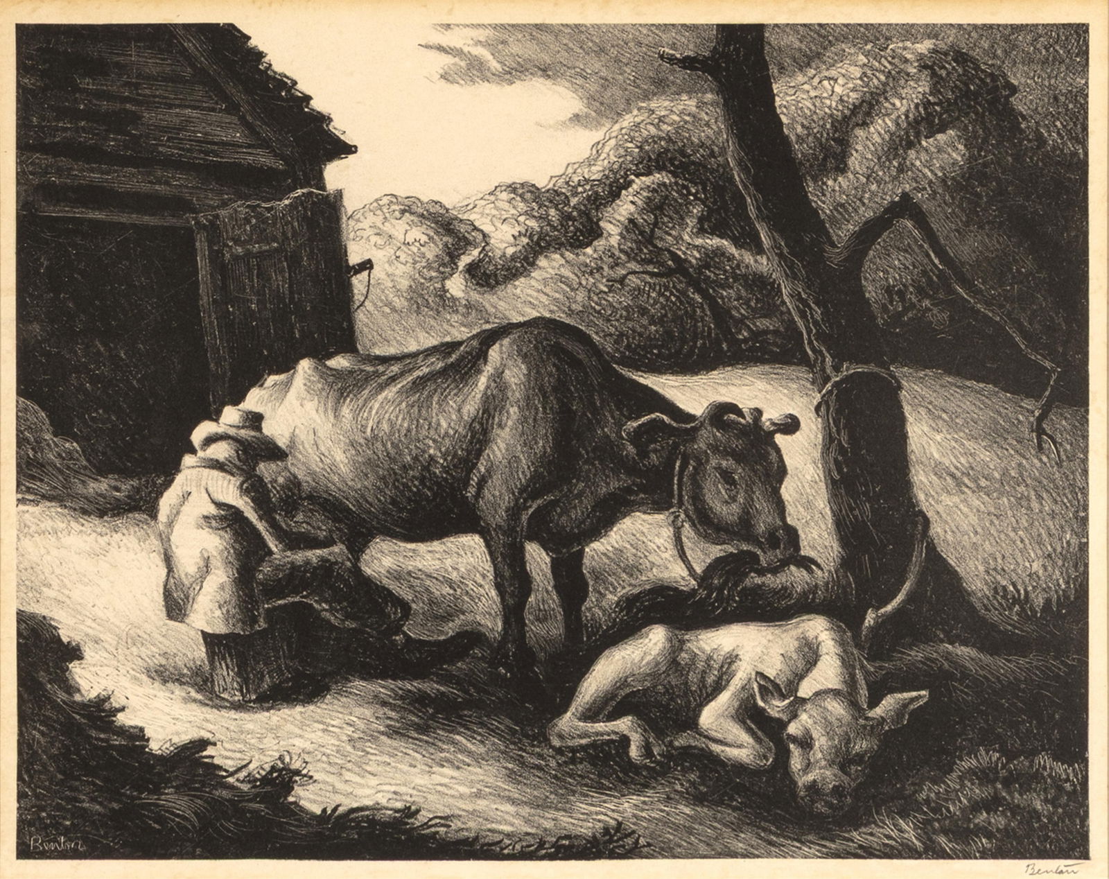 Thomas Hart Benton, White Calf, 1945 (1 of 3)