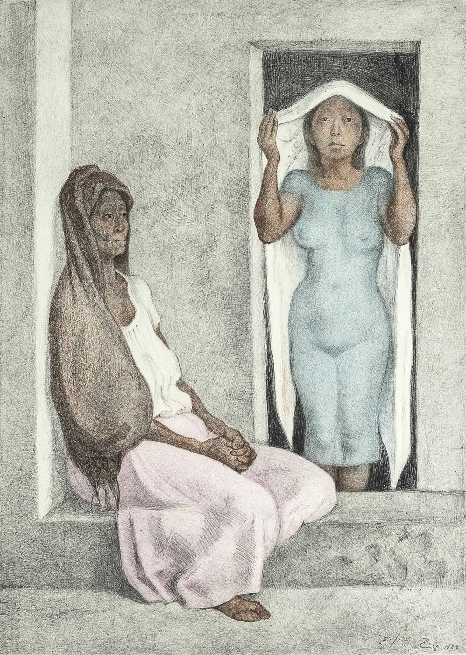Francisco Zúñiga, El Rebozo Blanco, 1986 (1 of 2)