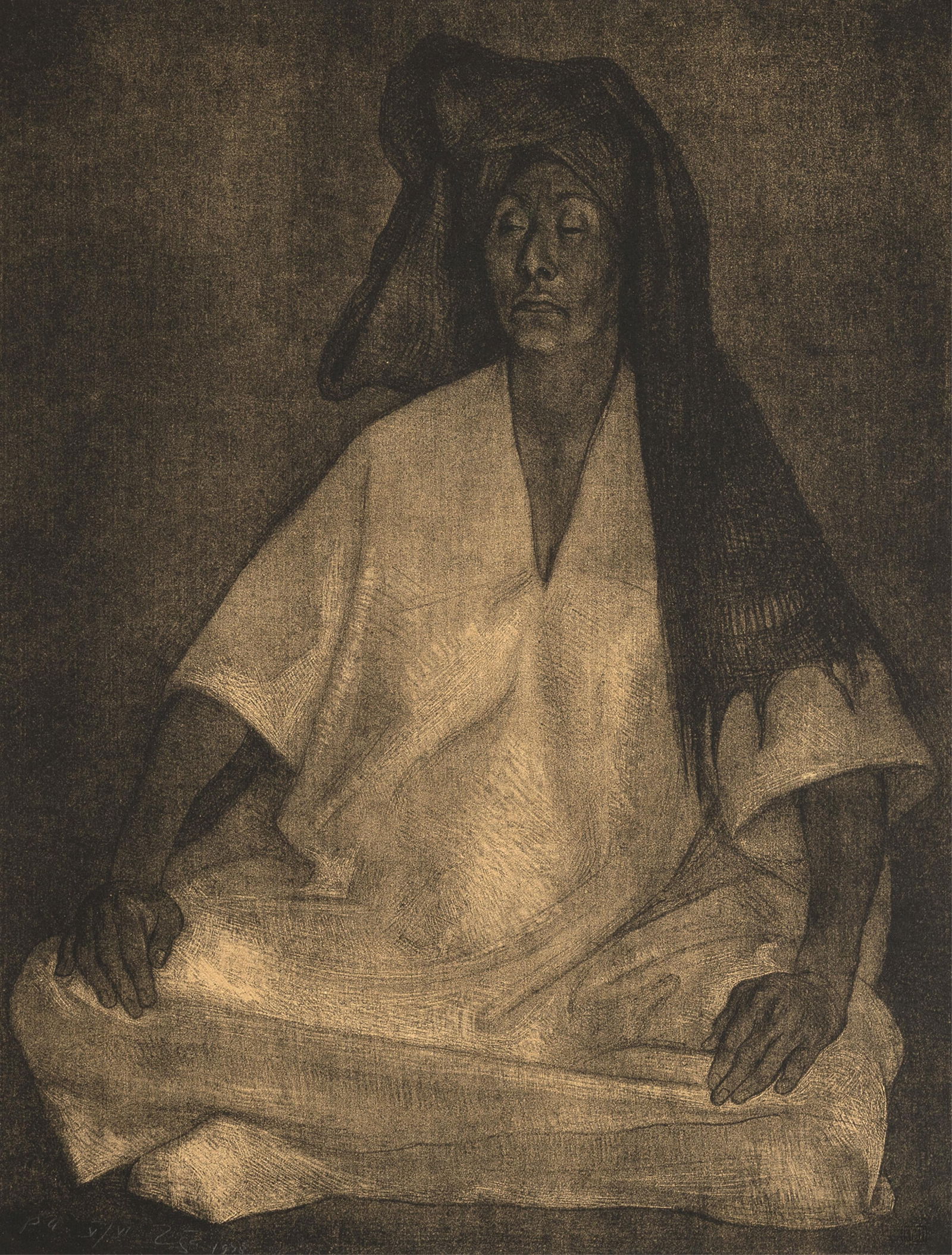 Francisco Zúñiga, Mujer de Oaxaca (Woman from Oaxaca), State II, 1978 (1 of 2)
