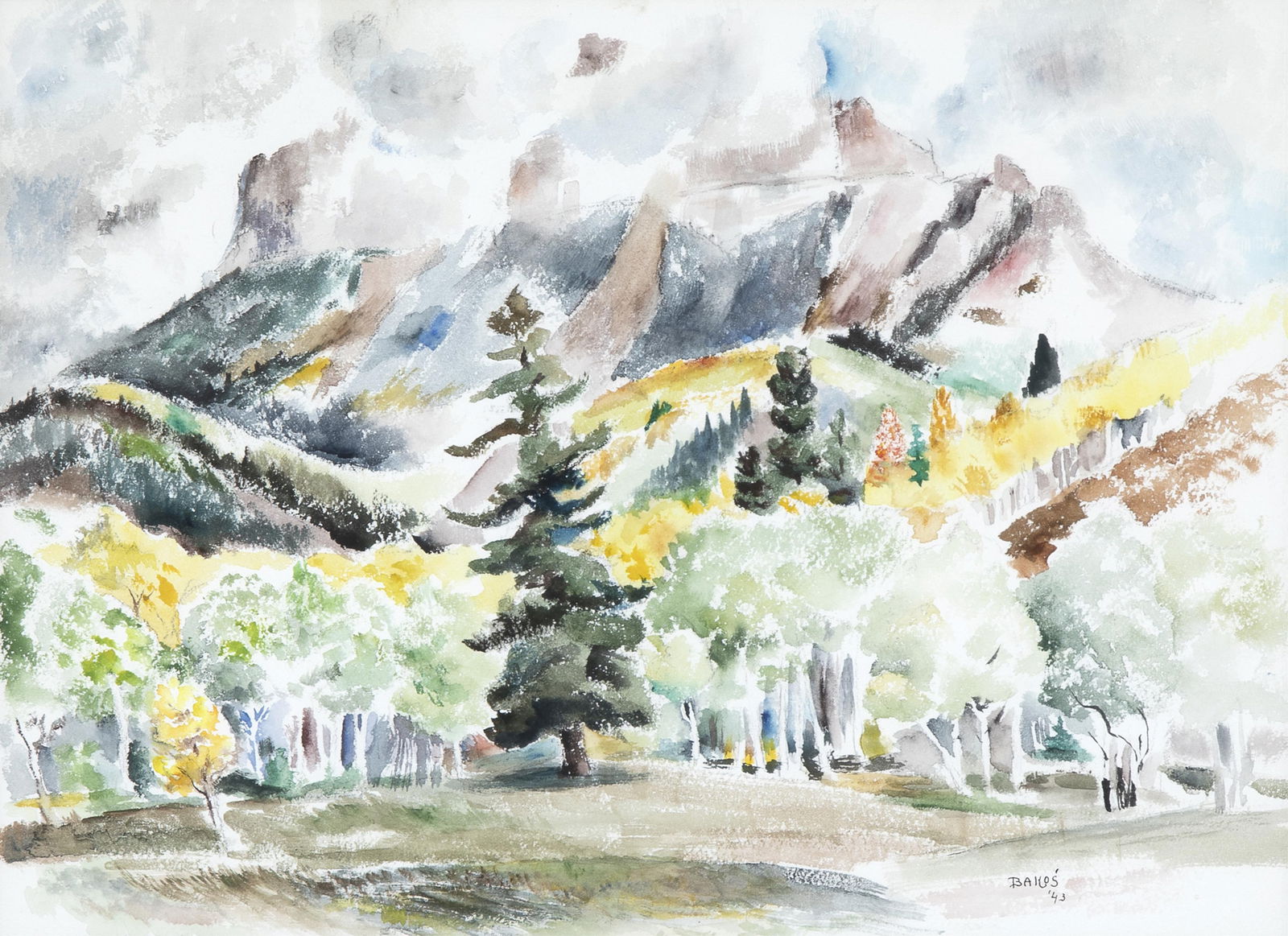 Jozef Bakós, Untitled (Landscape), 1943 (1 of 2)