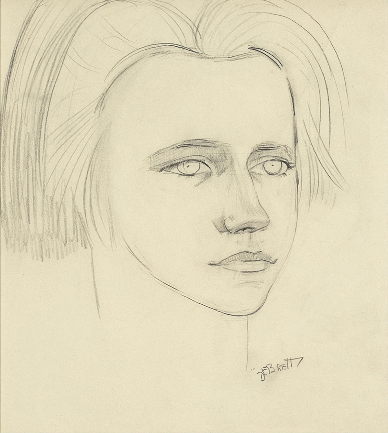 Dorothy Eugenie Brett, Untitled (Female Portrait) (1 of 2)