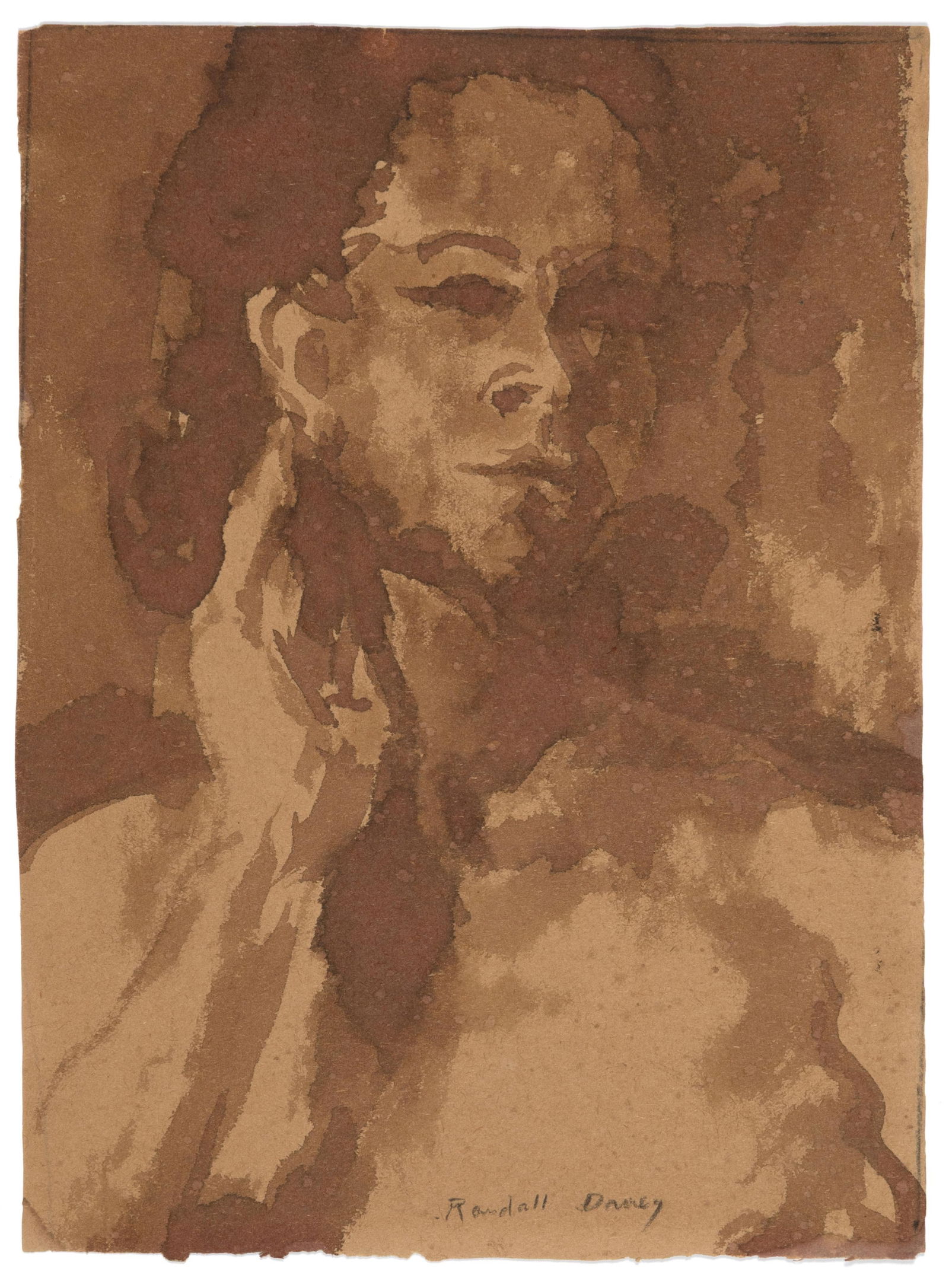 Randall Davey, Untitled (Female Portrait) (1 of 2)