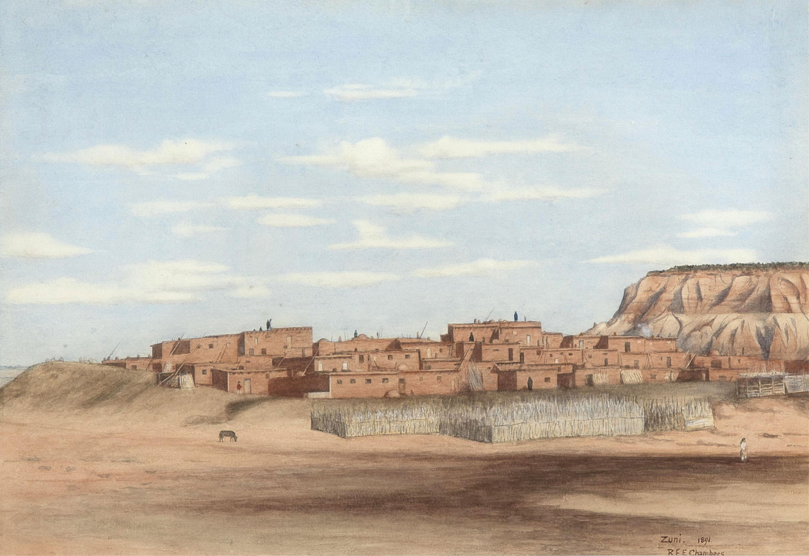 Richard Edward Chambers, View of Zuni, New Mexico, 1891 (1 of 3)
