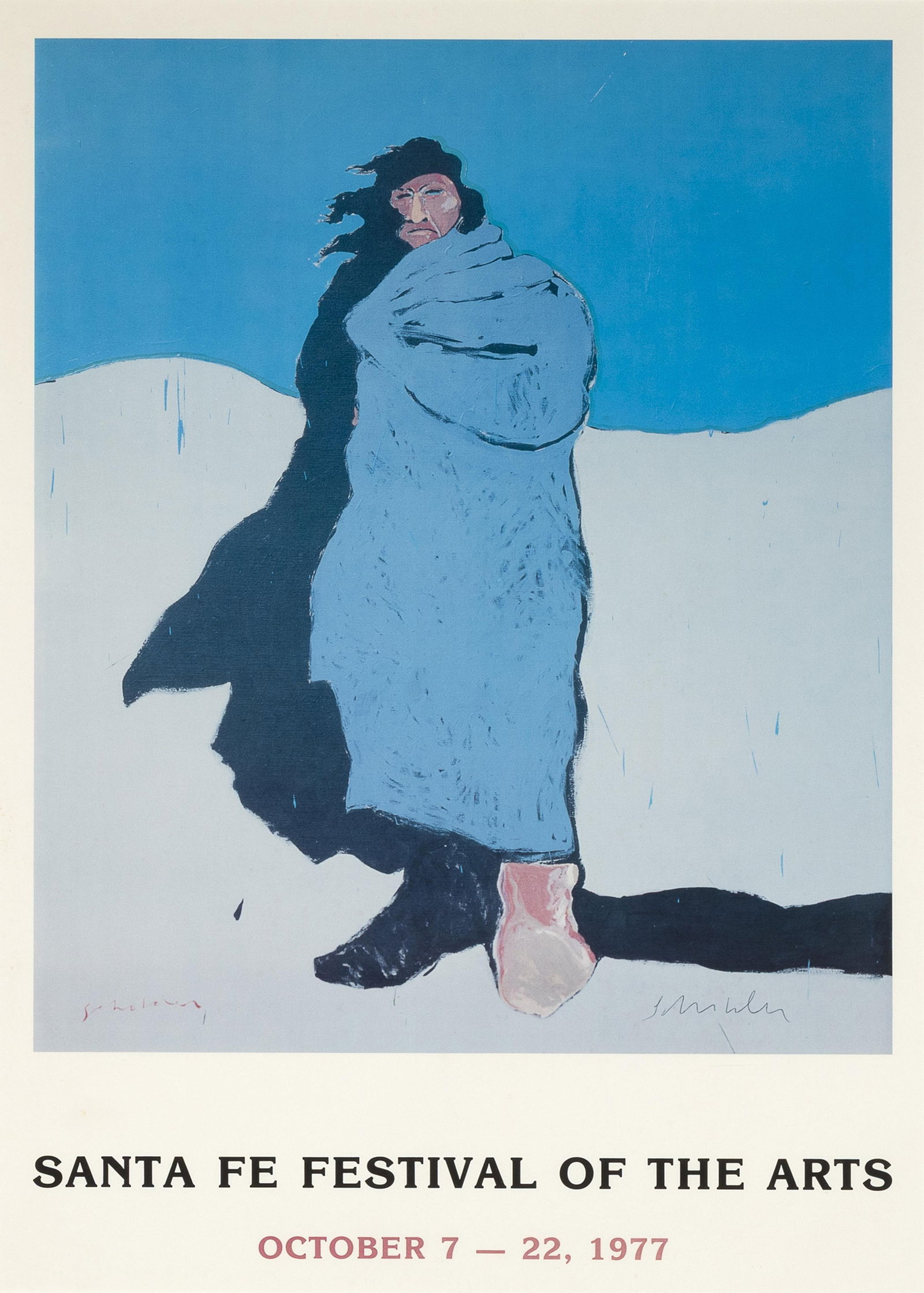 Fritz Scholder, Santa Fe Festival of the Arts Poster, 1977 (1 of 2)