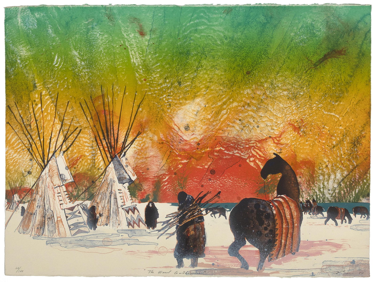 Earl Biss, The Wood Gatherers, 1980 (1 of 2)