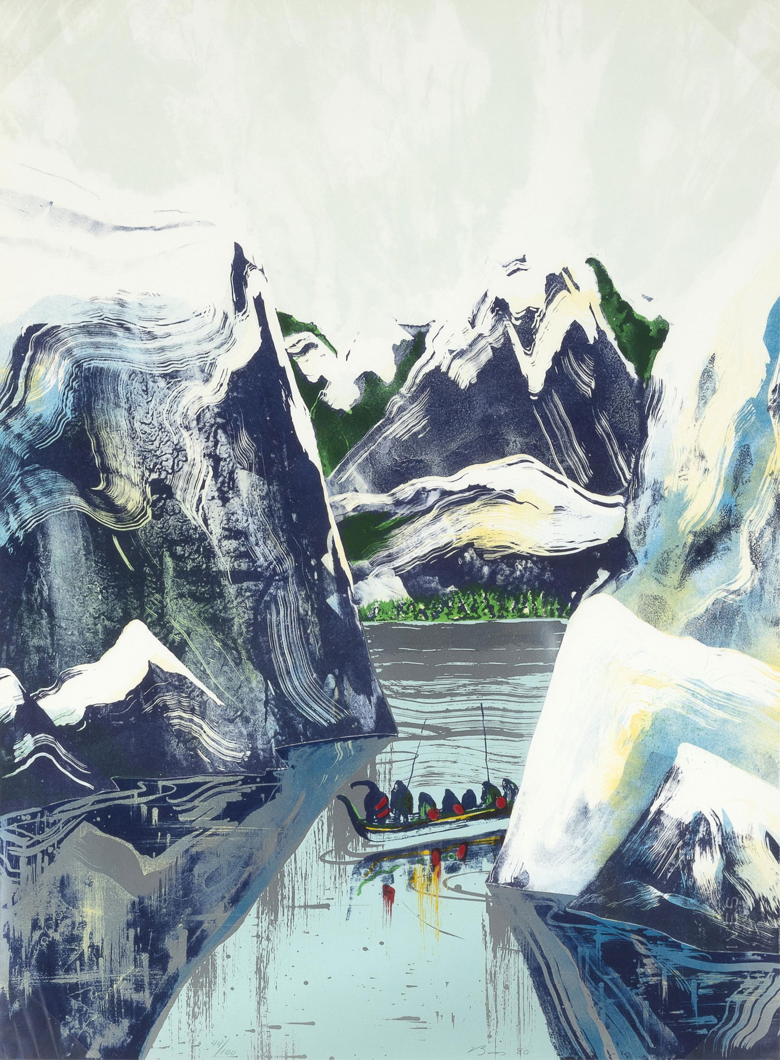 Earl Biss, War Canoes, 1980 (1 of 2)