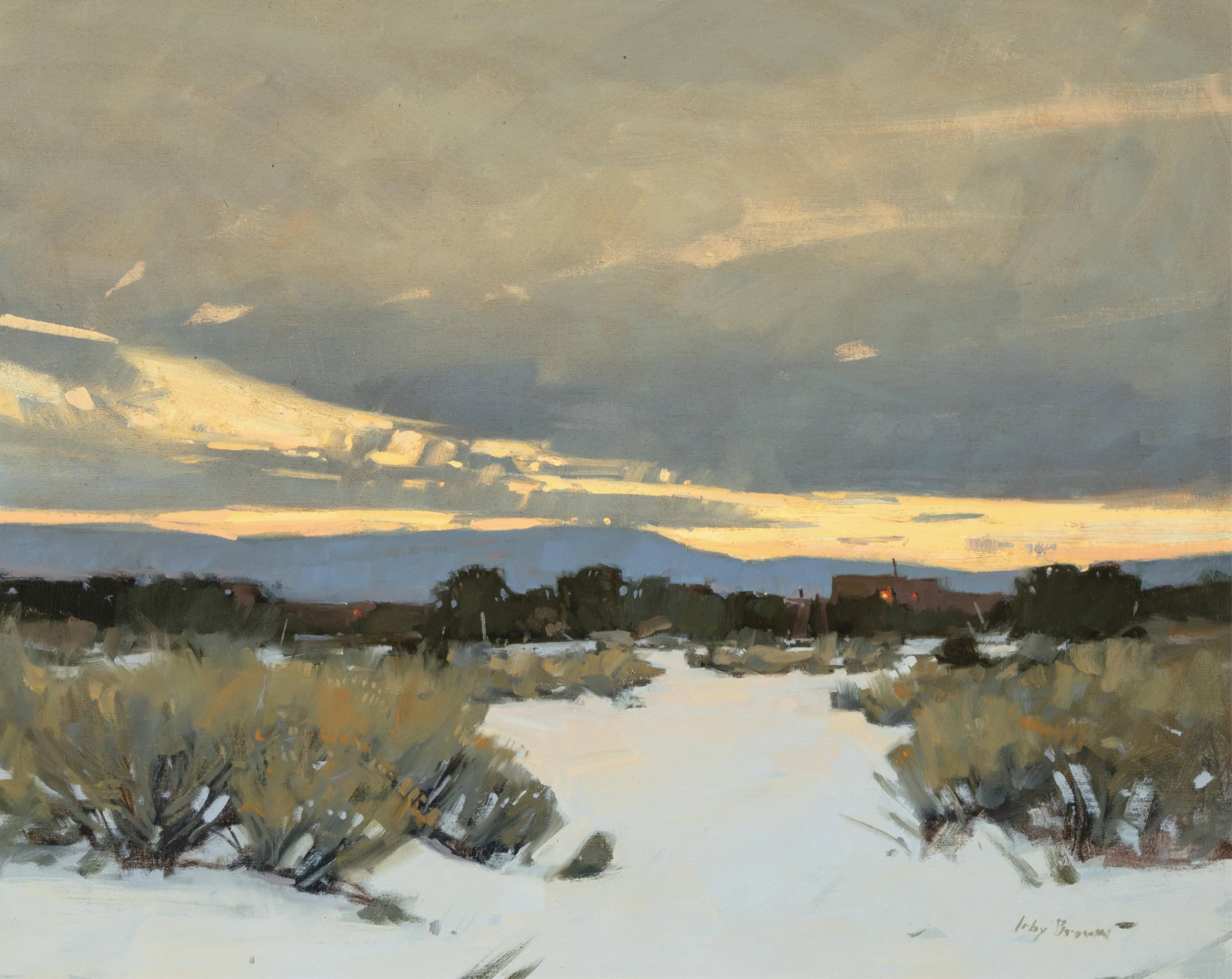 Irby Graves Brown, Untitled (Landscape North of Santa Fe) (1 of 3)