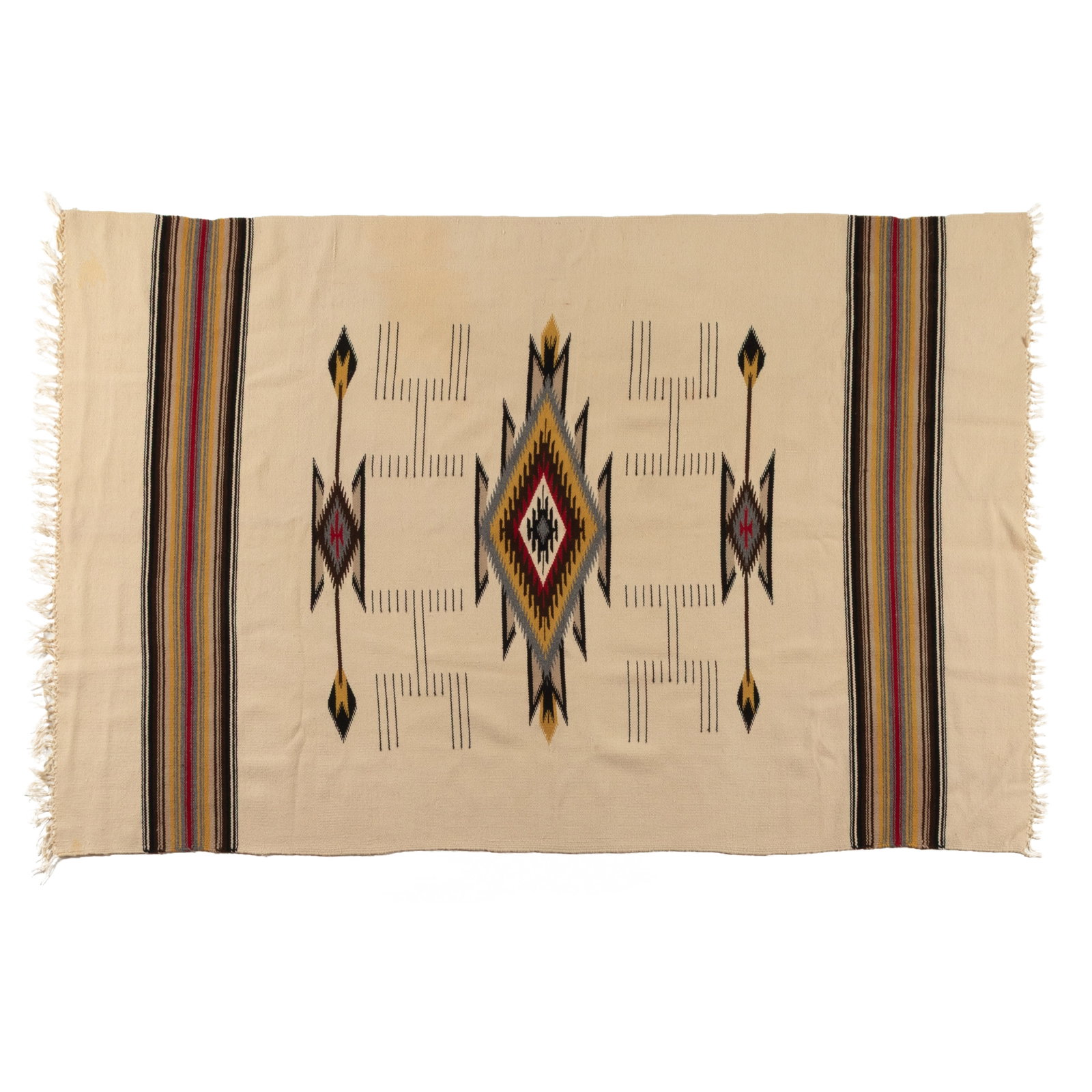 Ramon Jaramillo, Chimayo Blanket, ca. 1955 (1 of 3)