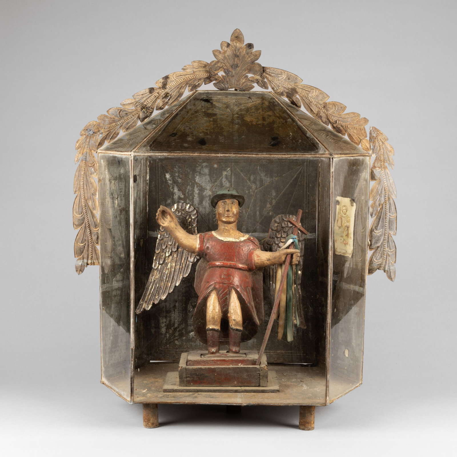 Mexican, Stamped Tin Nicho, ca. 19th Century (1 of 2)