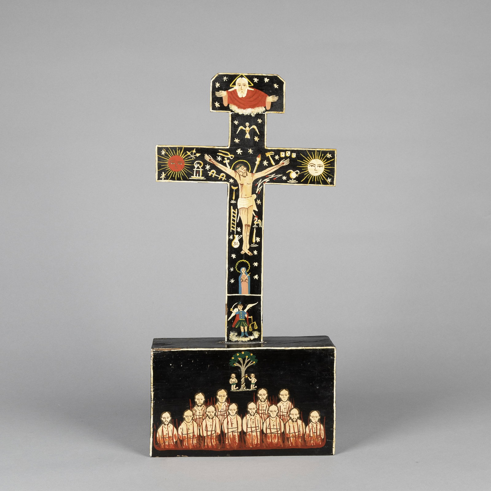 Unknown Santero, Holy Trinity Cross (1 of 3)