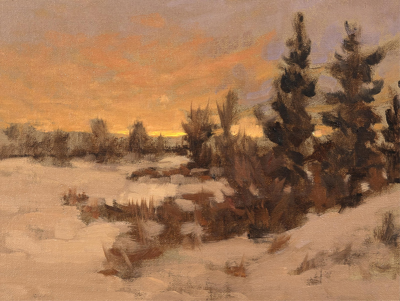 Peter Campbell, Winter Sunset, 2008 (1 of 3)