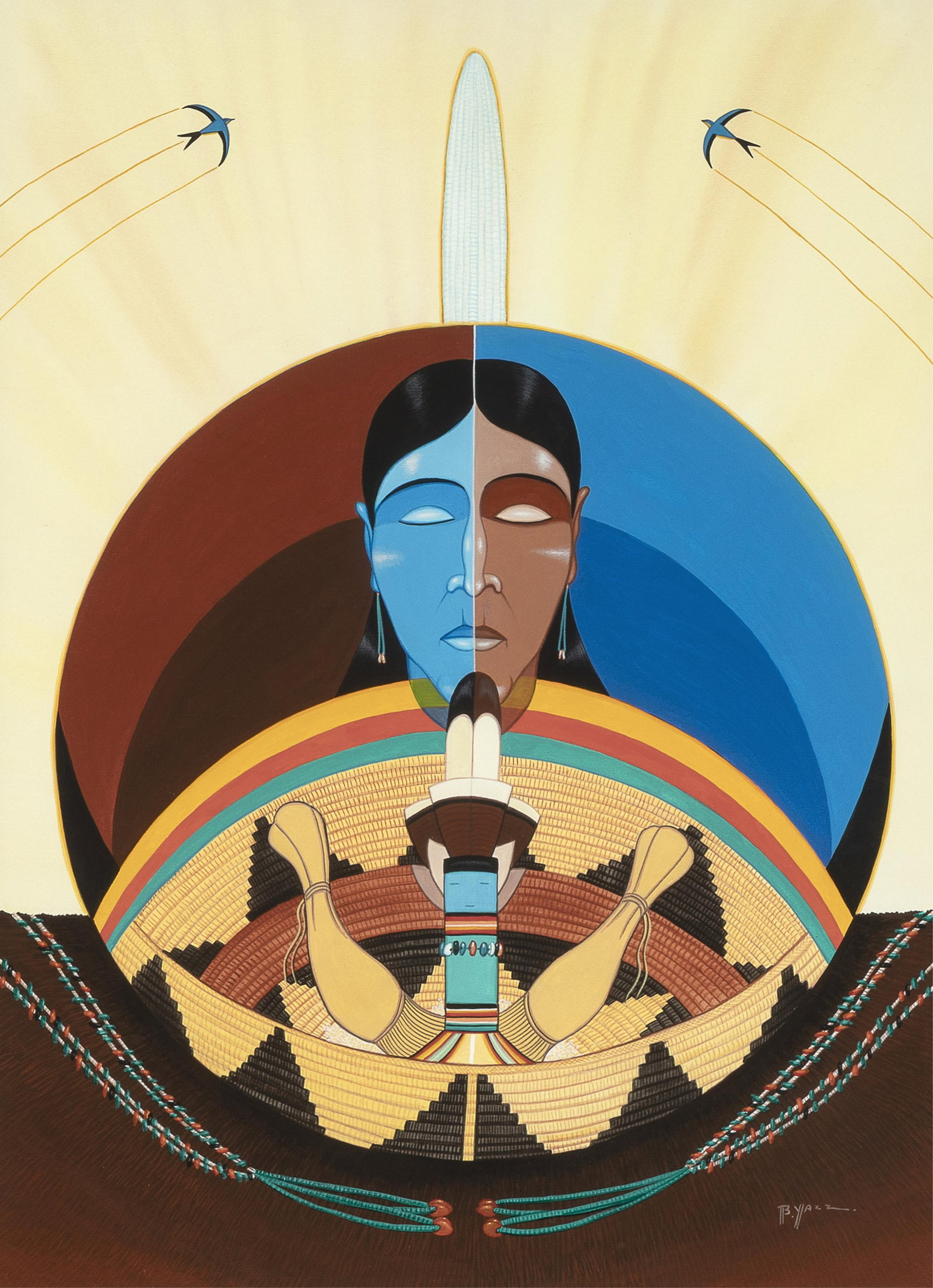 Beatien Yazz, Untitled (Corn Offering, Day and Night) (1 of 2)