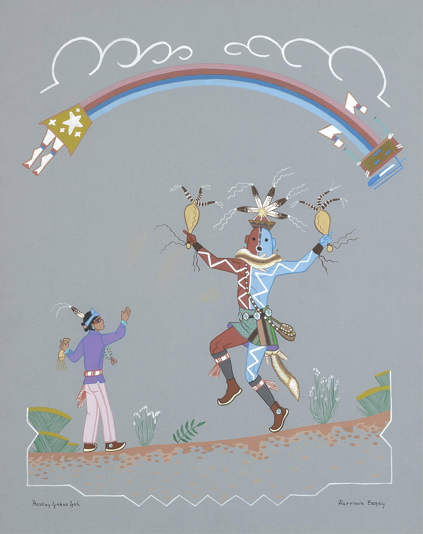 Harrison [Haskay Yahne Yah] Begay, Untitled (Ceremonial Dance)