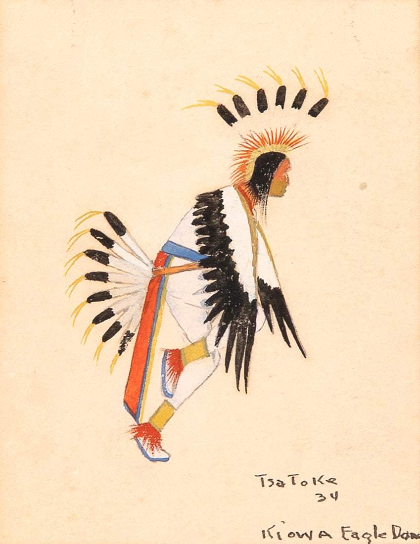 Monroe Tsatoke, Kiowa Eagle Dancer, 1934 (1 of 2)
