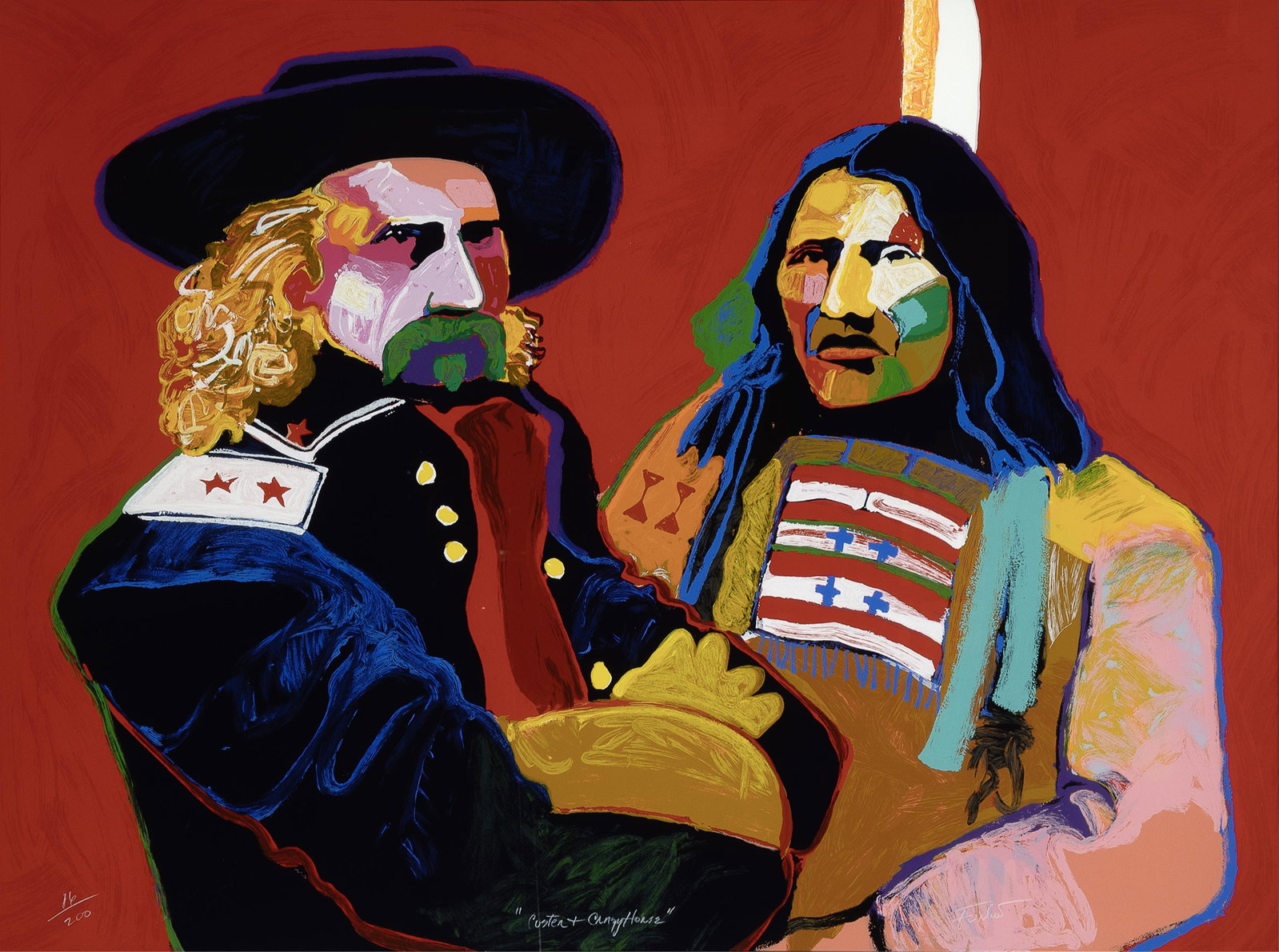 Malcolm Furlow, Custer + Crazy Horse, ca. 2000 (1 of 2)