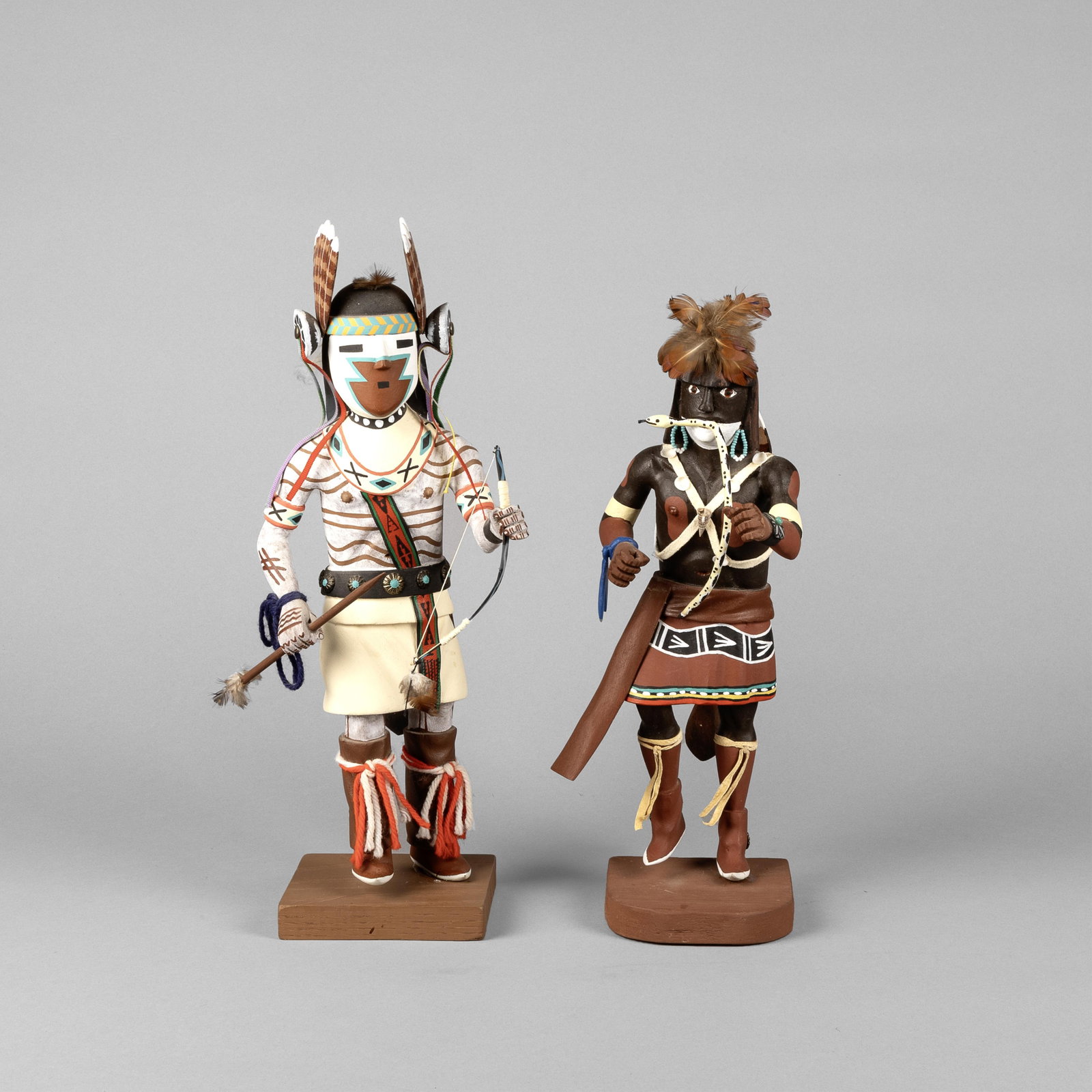 Henry Shelton, Two Katsinam: Konin Supai + Snake Dancer (1 of 4)