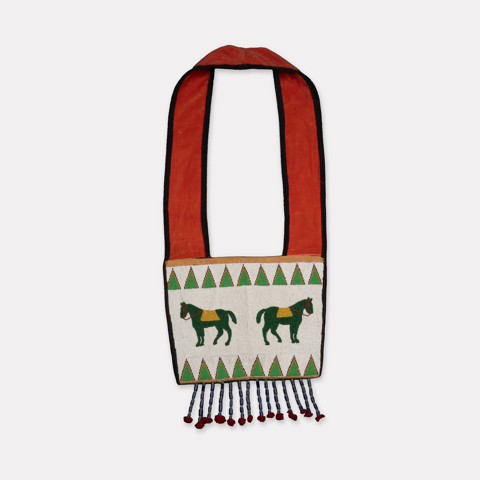 Plateau, Beaded Bag with Horse Motif, ca. 1930 (1 of 3)