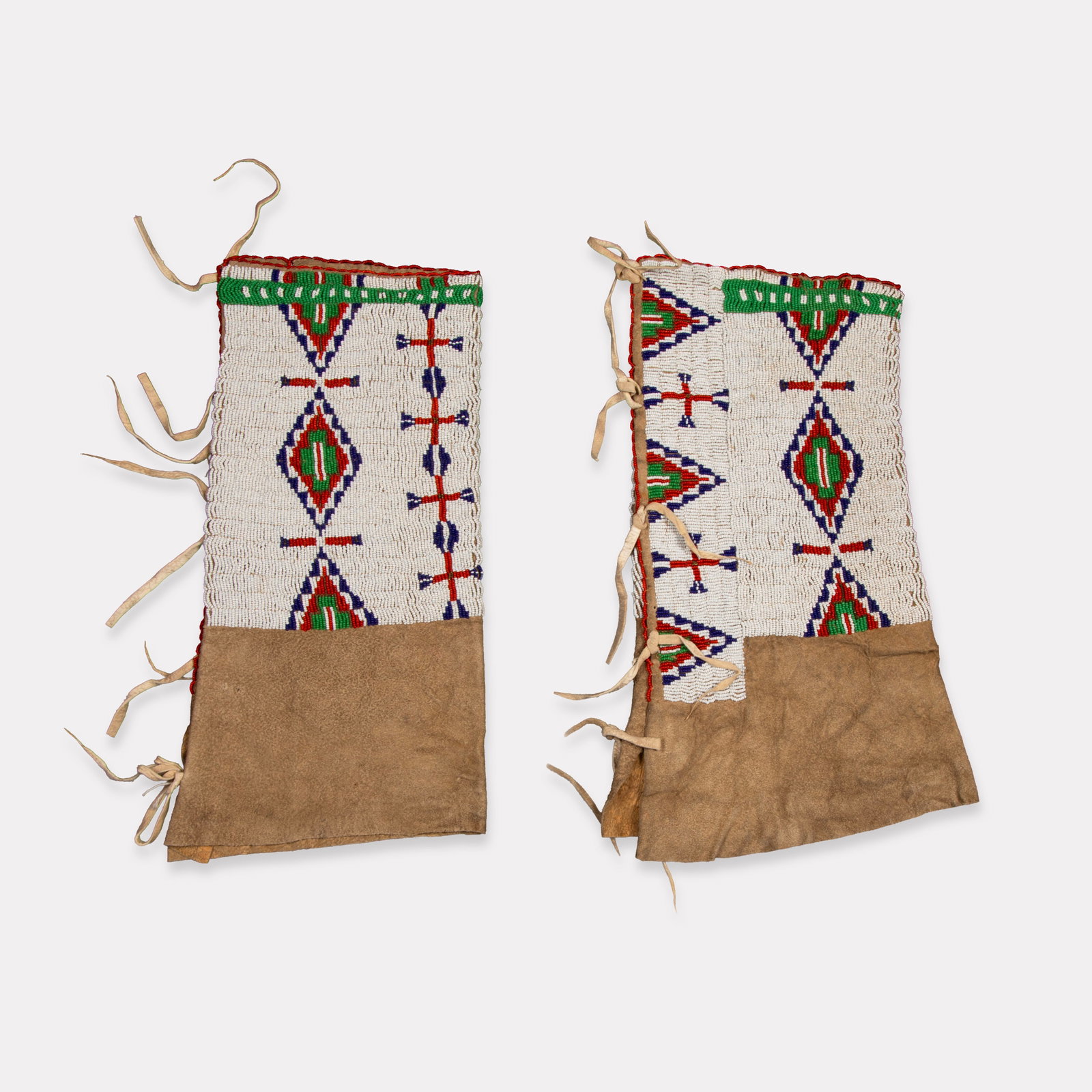Sioux, Pair of Beaded Leggings, ca. 1920 (1 of 2)