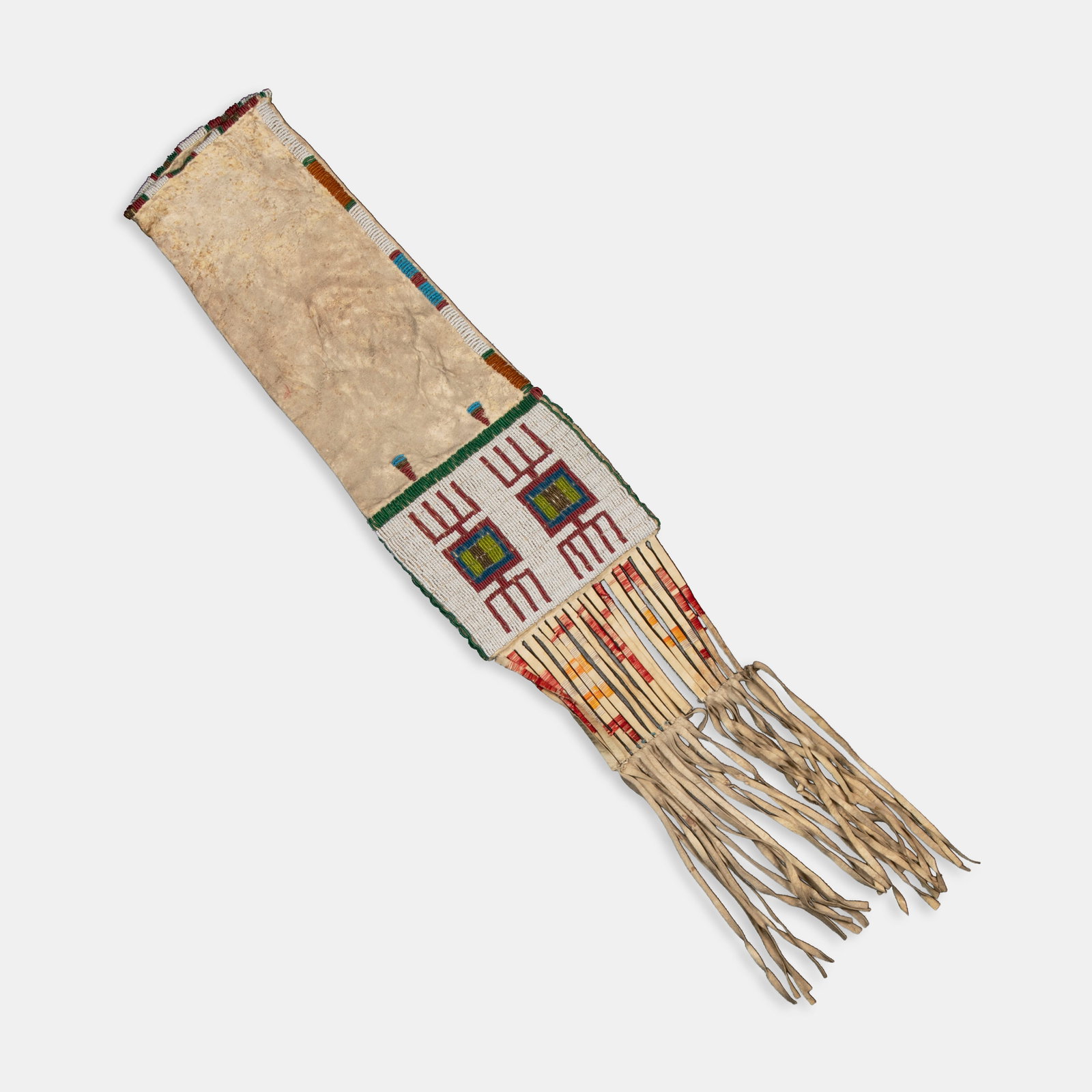 Plains, Beaded Pipebag with Quillwork, ca. 1890 - 1910 (1 of 3)