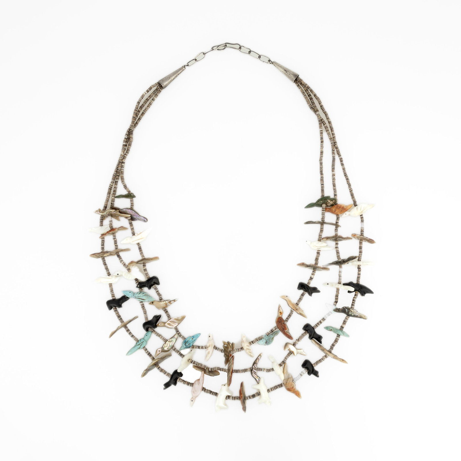 Mixed Stone Fetish Necklace, ca. 1960