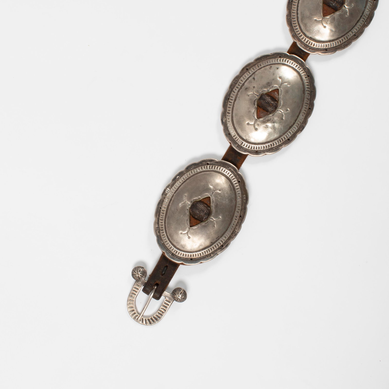 Diné (Navajo) style, First Phase Revival Concho Belt, ca. 1950 (1 of 3)