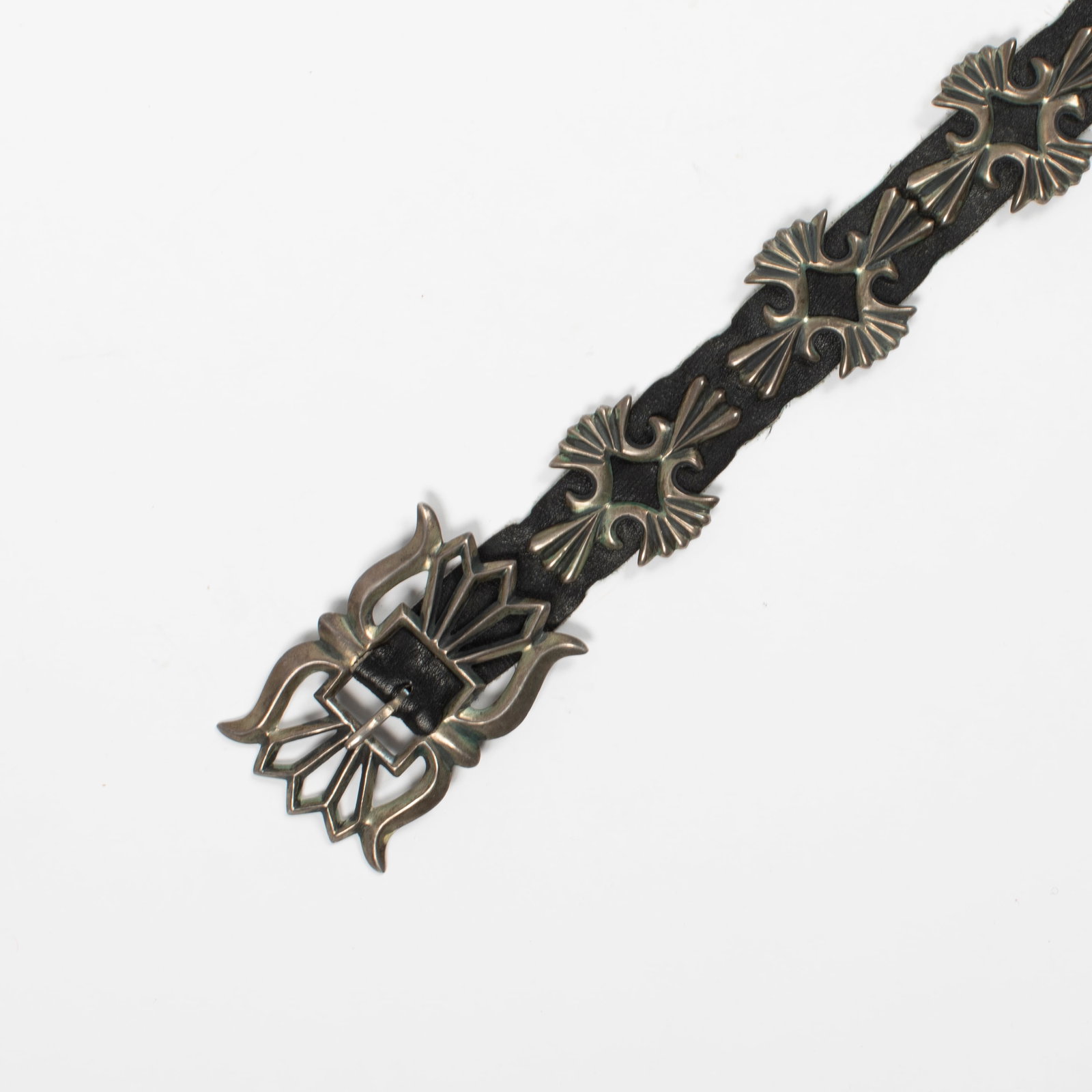 Sandcast Silver Concho Belt (1 of 3)