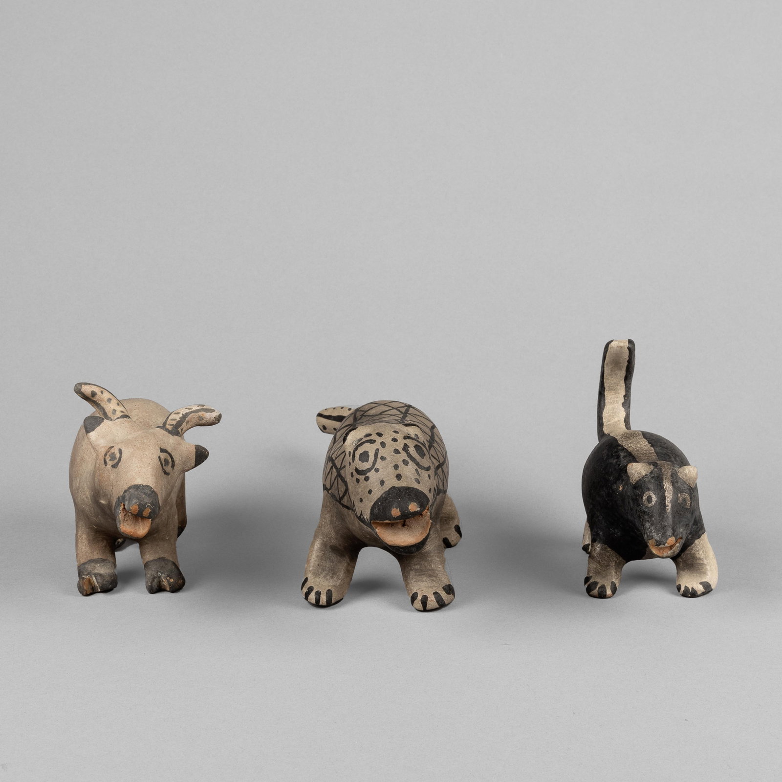 Damacia Cordero, Group of Three Animal Pottery Figurines (1 of 4)