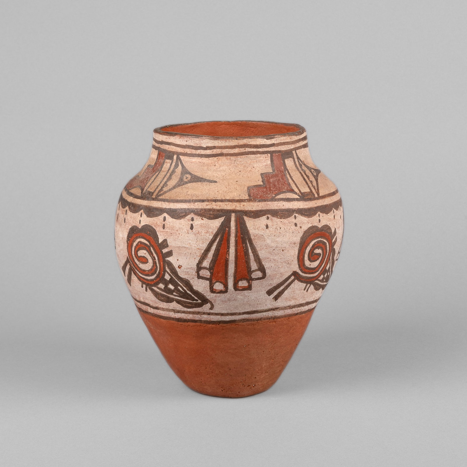attributed to [Eudora Montoya], Polychrome Jar, ca. 1950 (1 of 2)