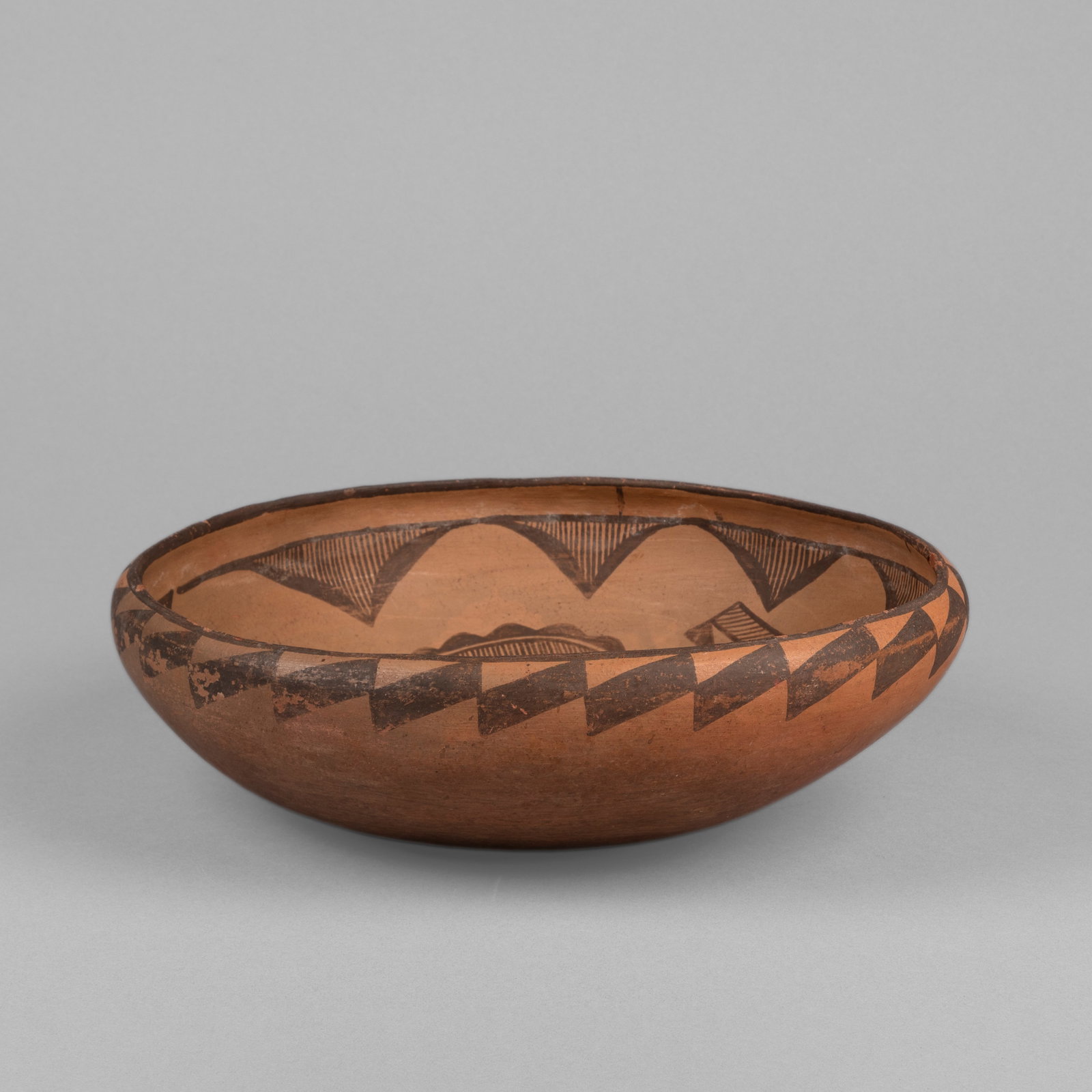 Zia, Polychrome Bowl, ca. 1900 (1 of 3)