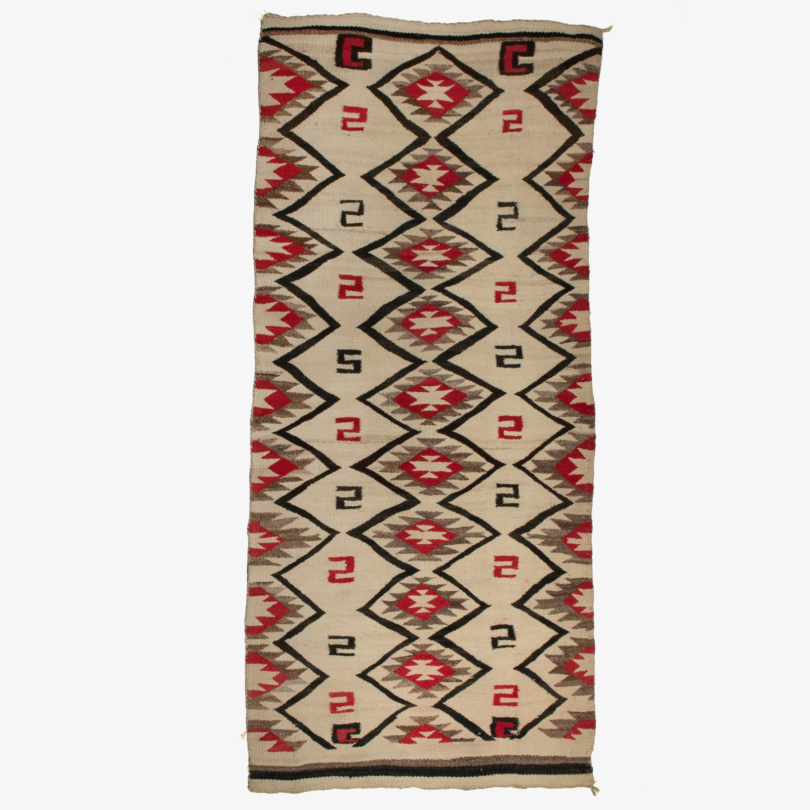 Diné (Navajo), Runner with Diamond Pattern, ca. 1940 (1 of 3)