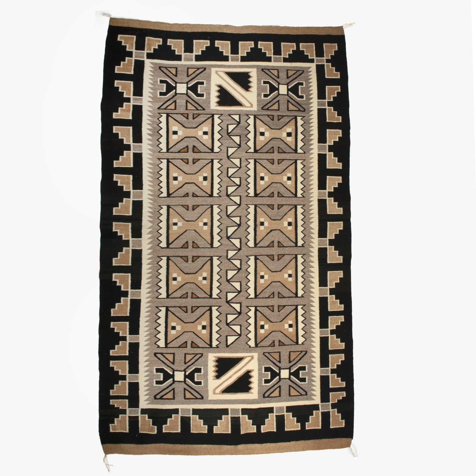 Diné (Navajo), Teec Nos Pos Rug, ca. 1970: Diné (Navajo) Teec Nos Pos Rug, ca. 1970 hand spun wool, natural colors 96 x 61 3/4 in. (243.8 x 156.8 cm.) Private Collection, Colorado