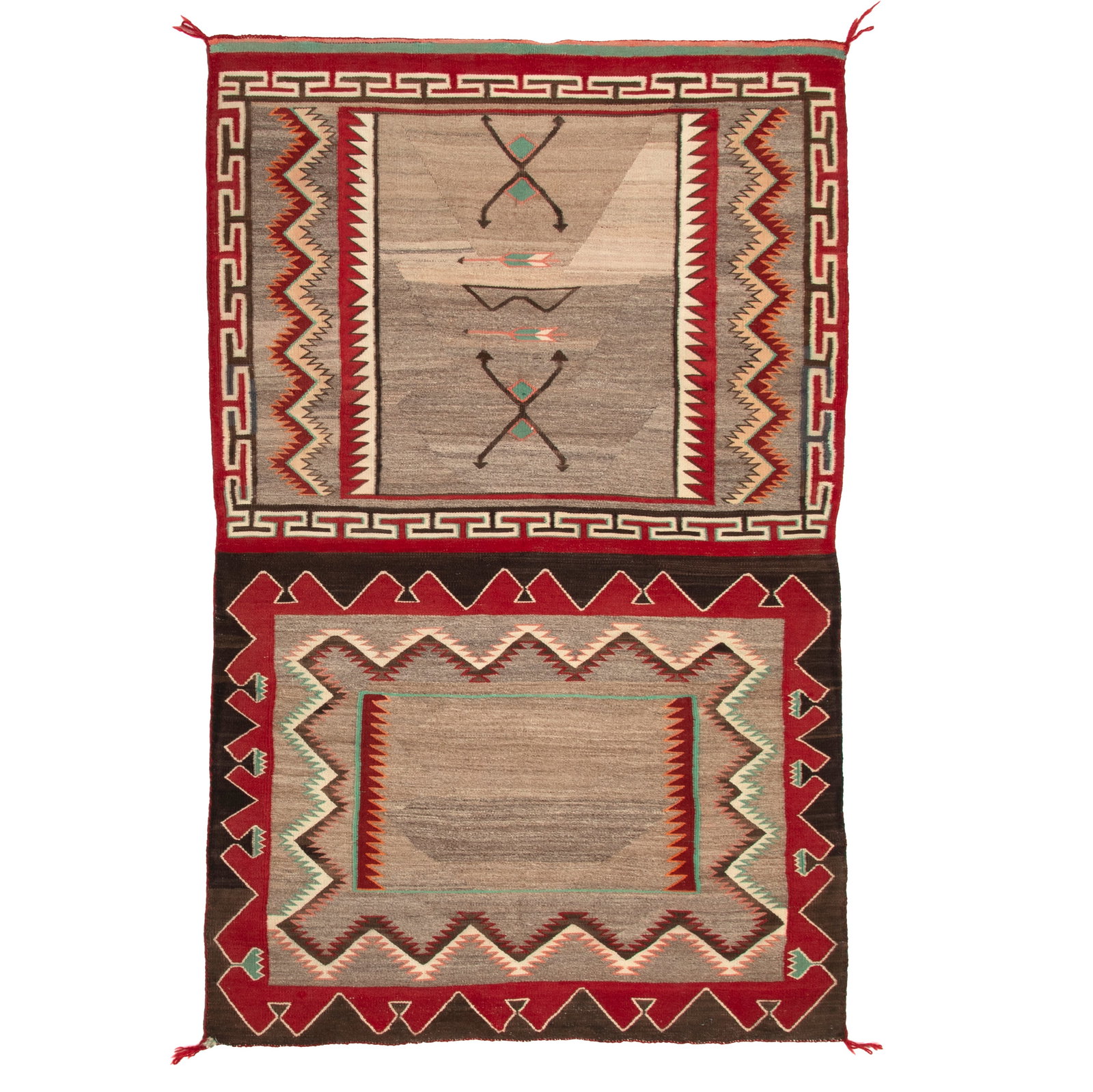Diné (Navajo), Double Saddle Blanket, ca. 1920 (1 of 3)
