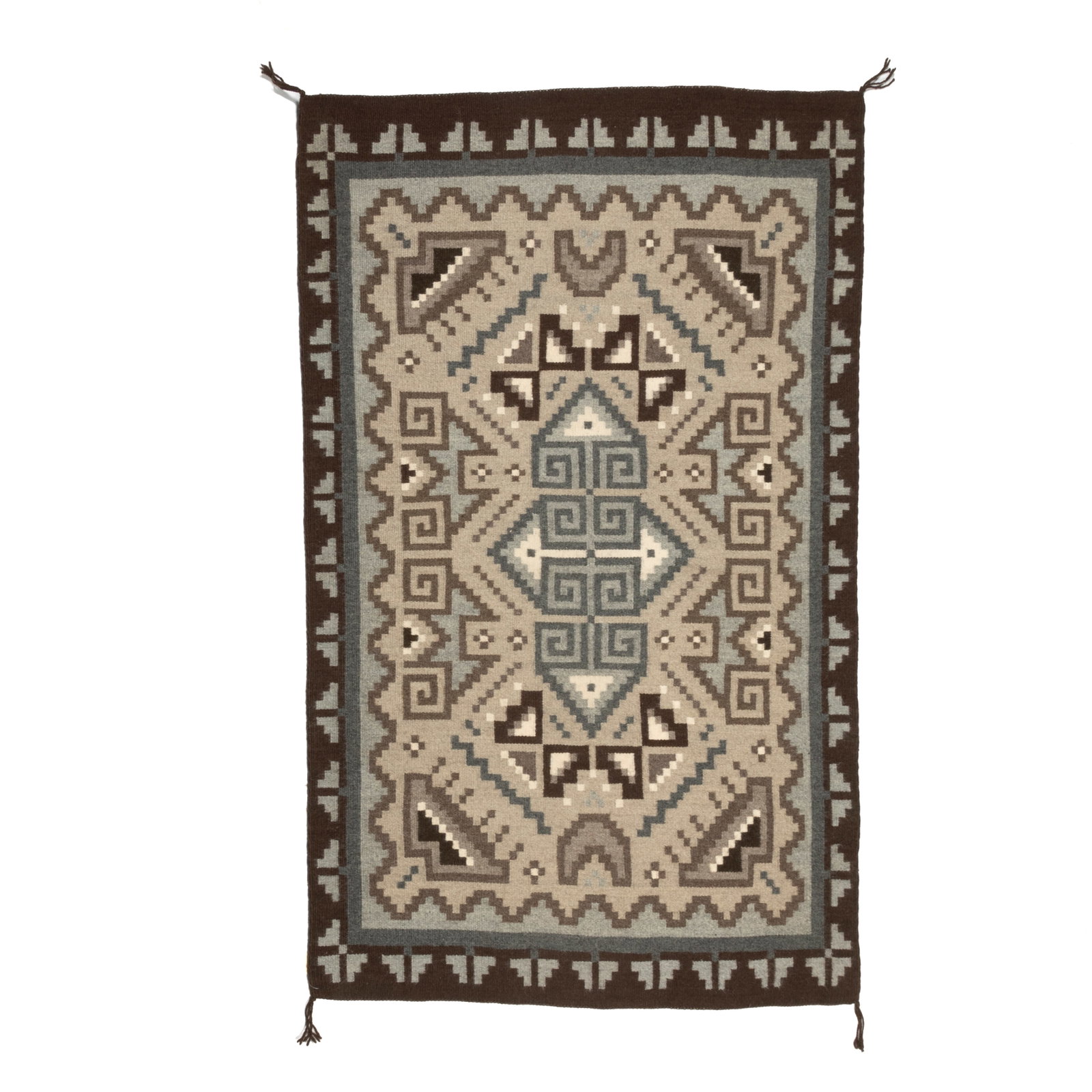 Diné (Navajo), Two Grey Hills Rug, ca. 2000