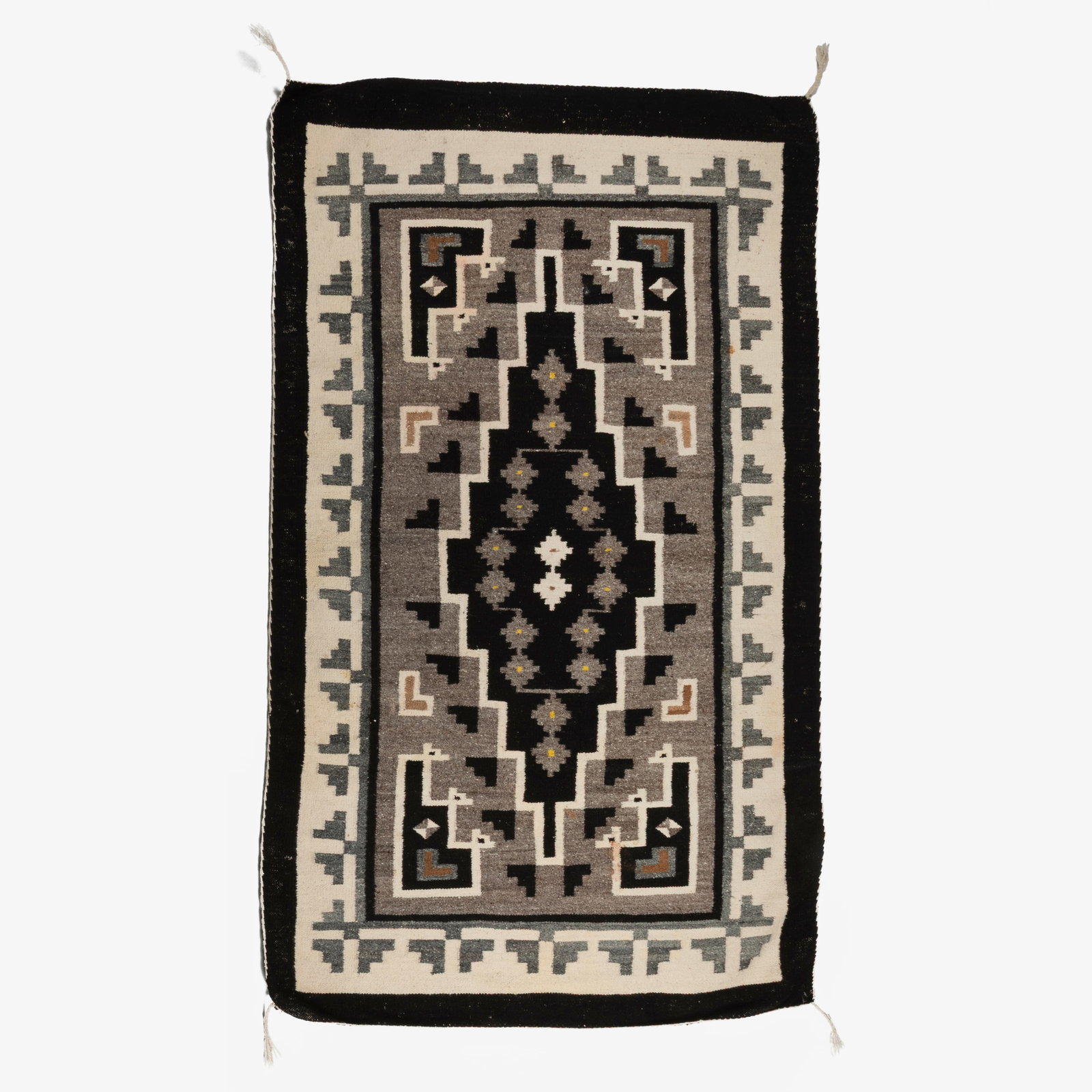 Diné (Navajo), Two Grey Hills Rug, ca. 1970