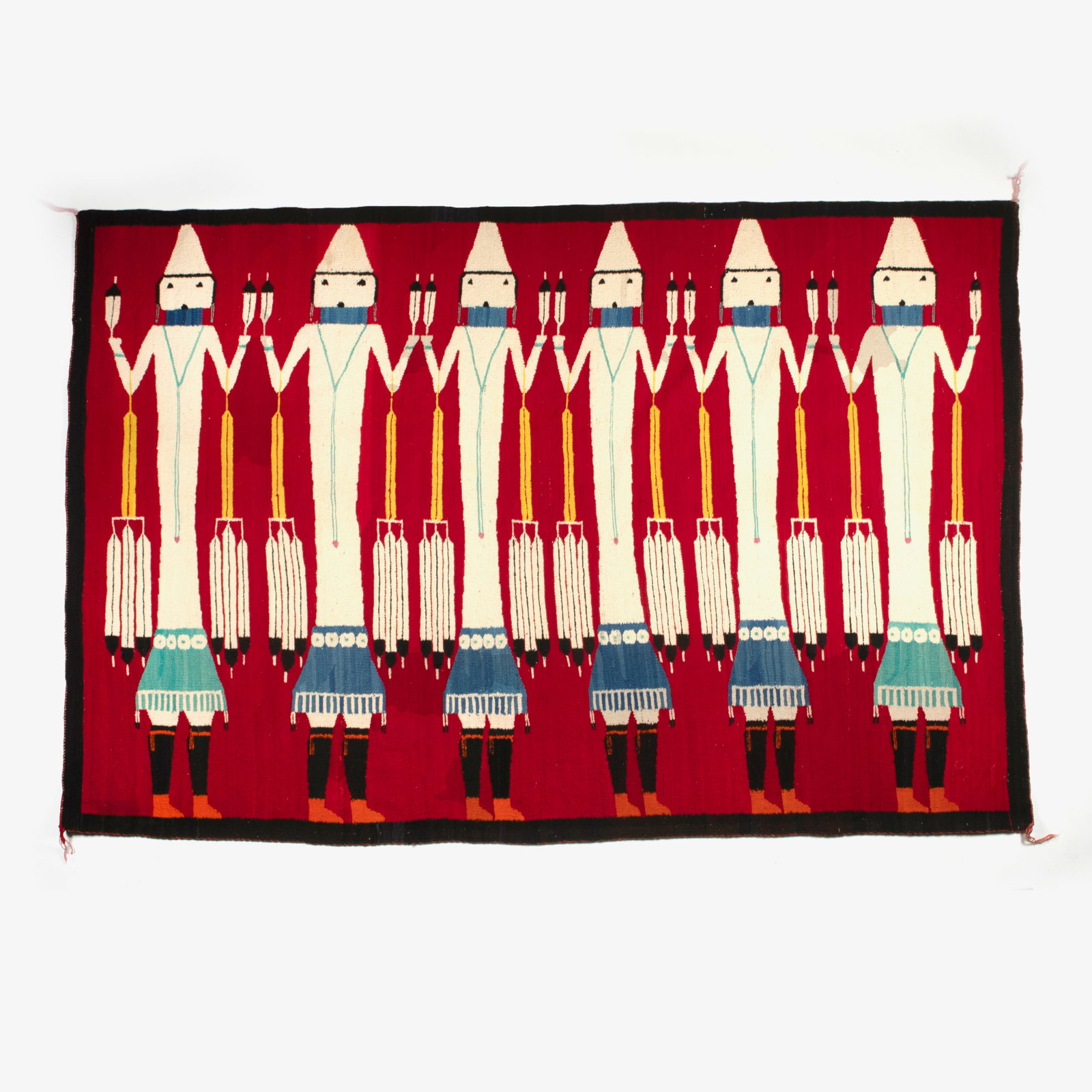 Diné (Navajo), Yei Pictorial Rug, ca. 1960 (1 of 2)
