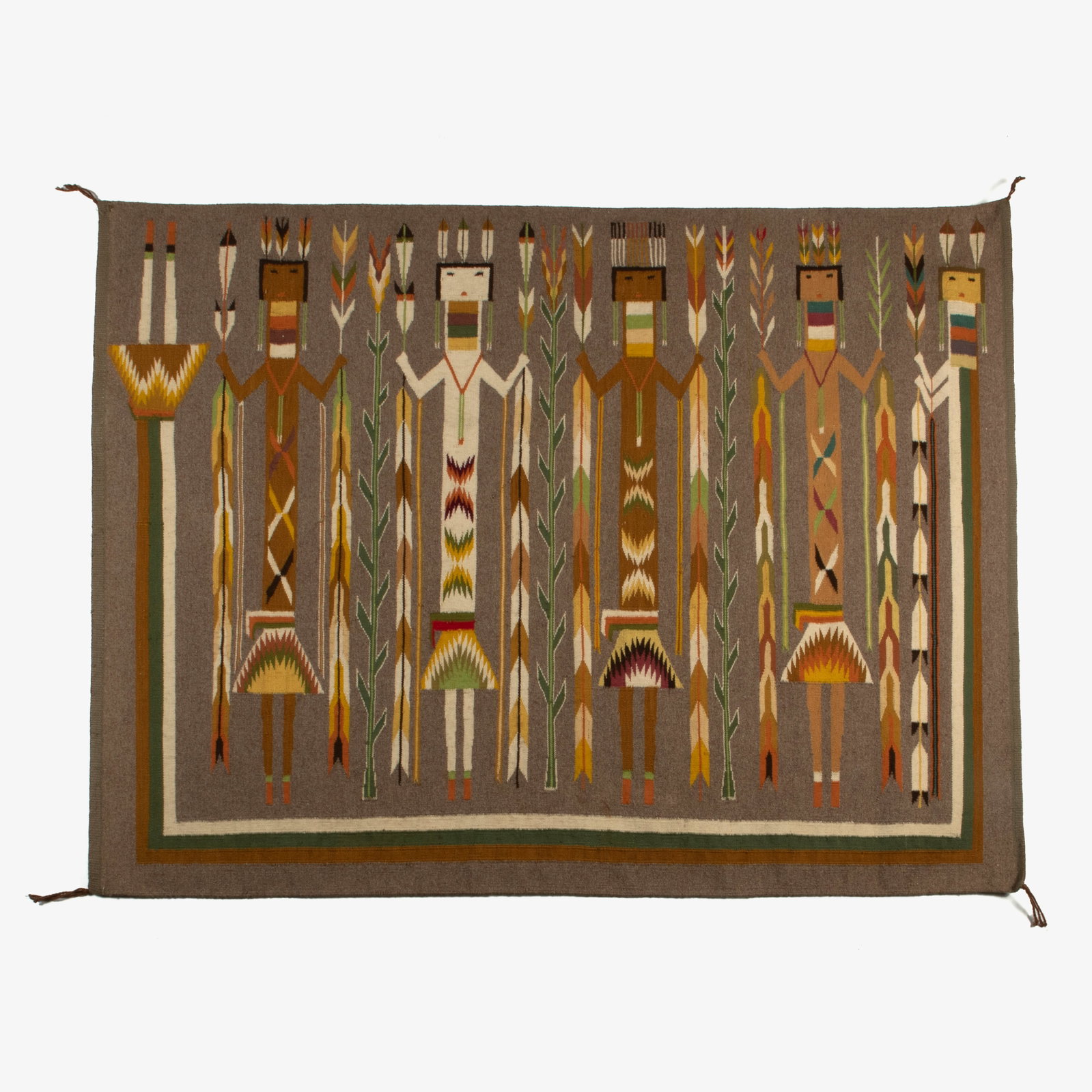 Diné (Navajo), Yei Rug, ca. 1960