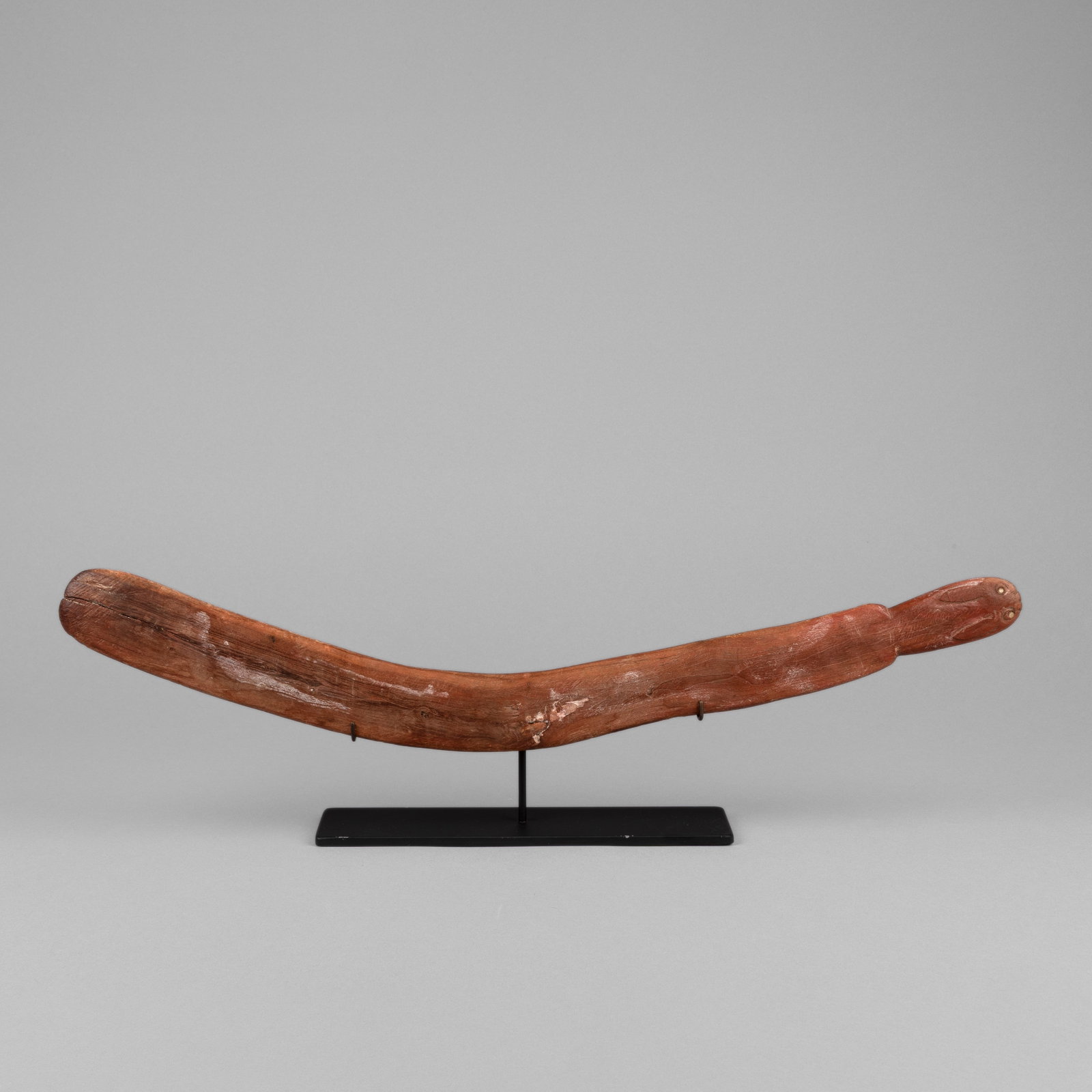 Pueblo, Rabbit Stick, ca. 1900 - 1925: Pueblo Rabbit Stick, ca. 1900 - 1925 carved wood 22 3/4 x 2 x 5/8 in. (57.8 x 5.1 x 1.6 cm.) Private Collection, New Mexico