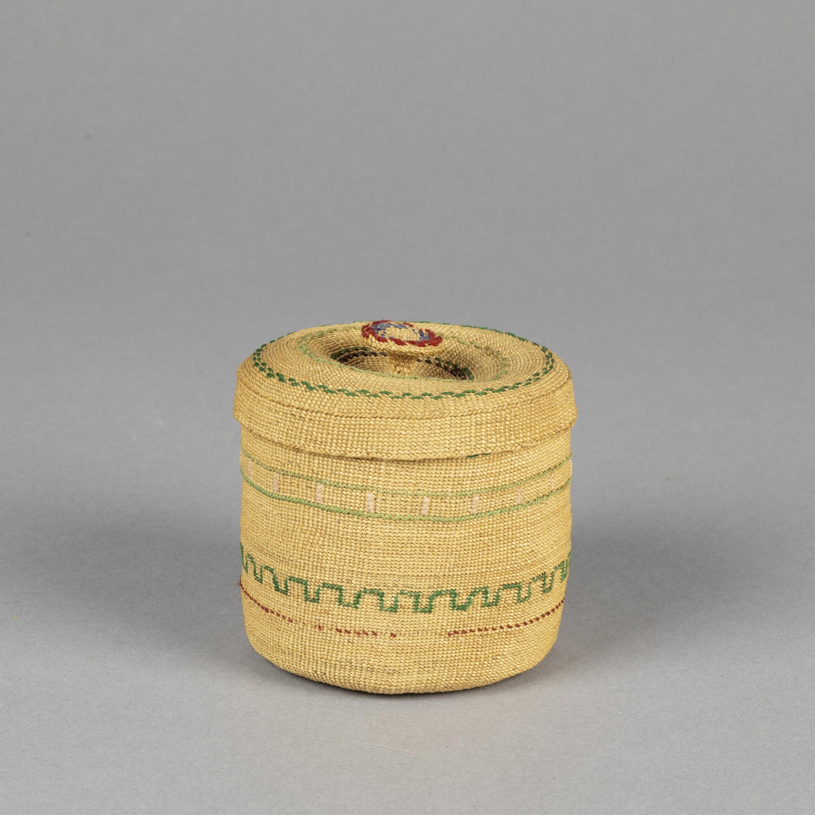 Aleut, Lidded Basket (1 of 3)