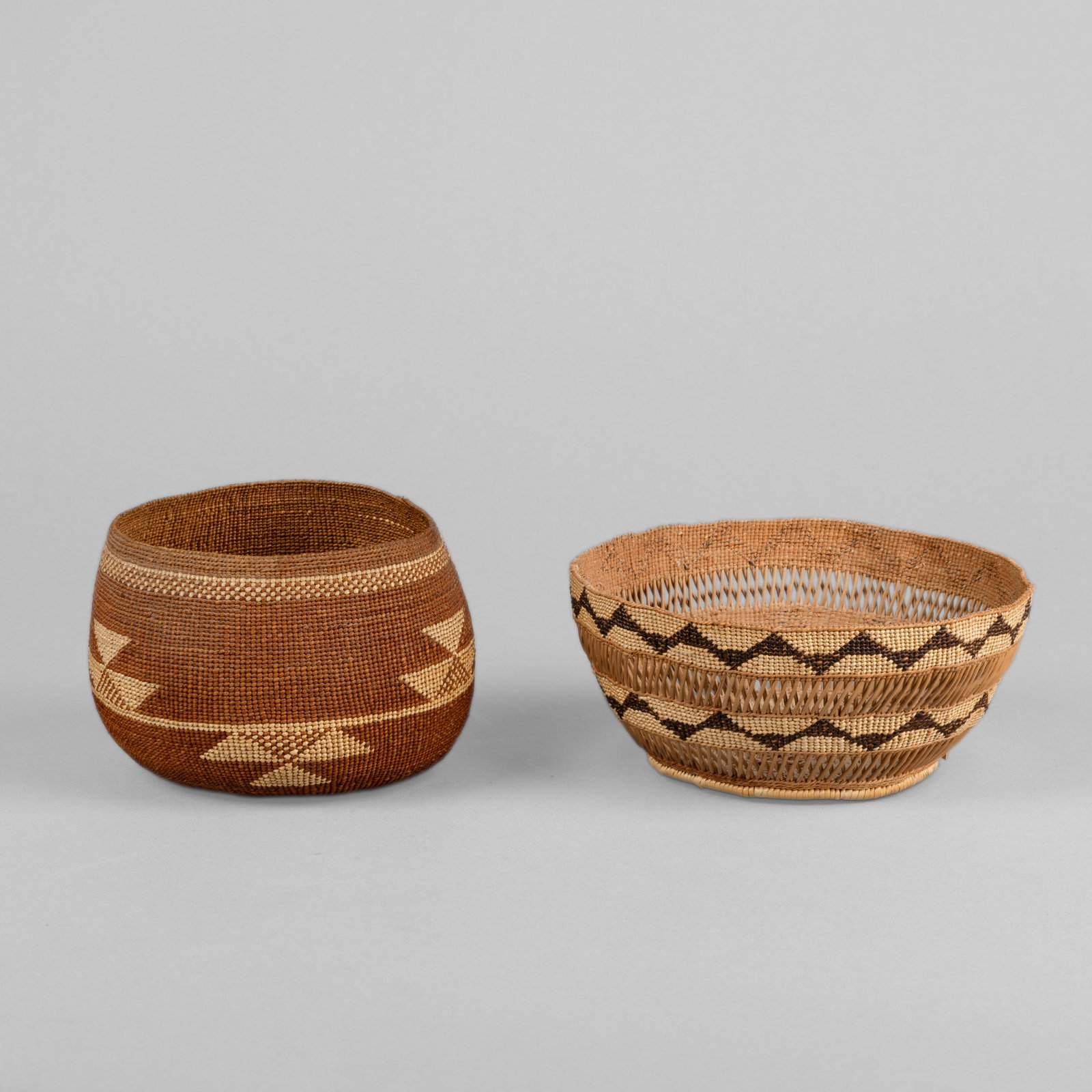Hupa, Two Baskets, ca. 1920 - 2