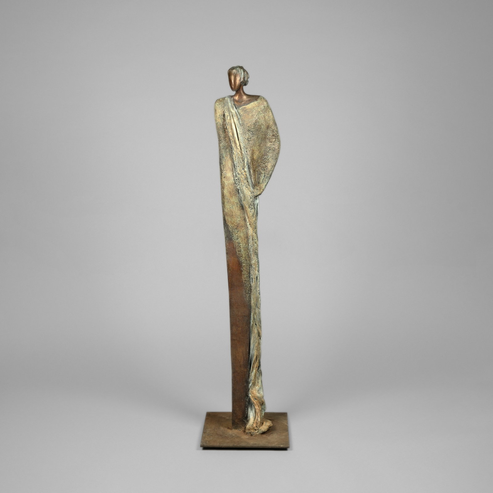 David Pearson, Standing Female Figure: David Pearson b. 1958 Standing Female Figure bronze, edition 4 of 7 inscribed and editioned near base: D Pearson 4/7 50 1/2 x 8 1/4 x 3 5/8 in. (128.3 x 21 x 9.2 cm.), with base: 51 x 12 x 12 in. (129