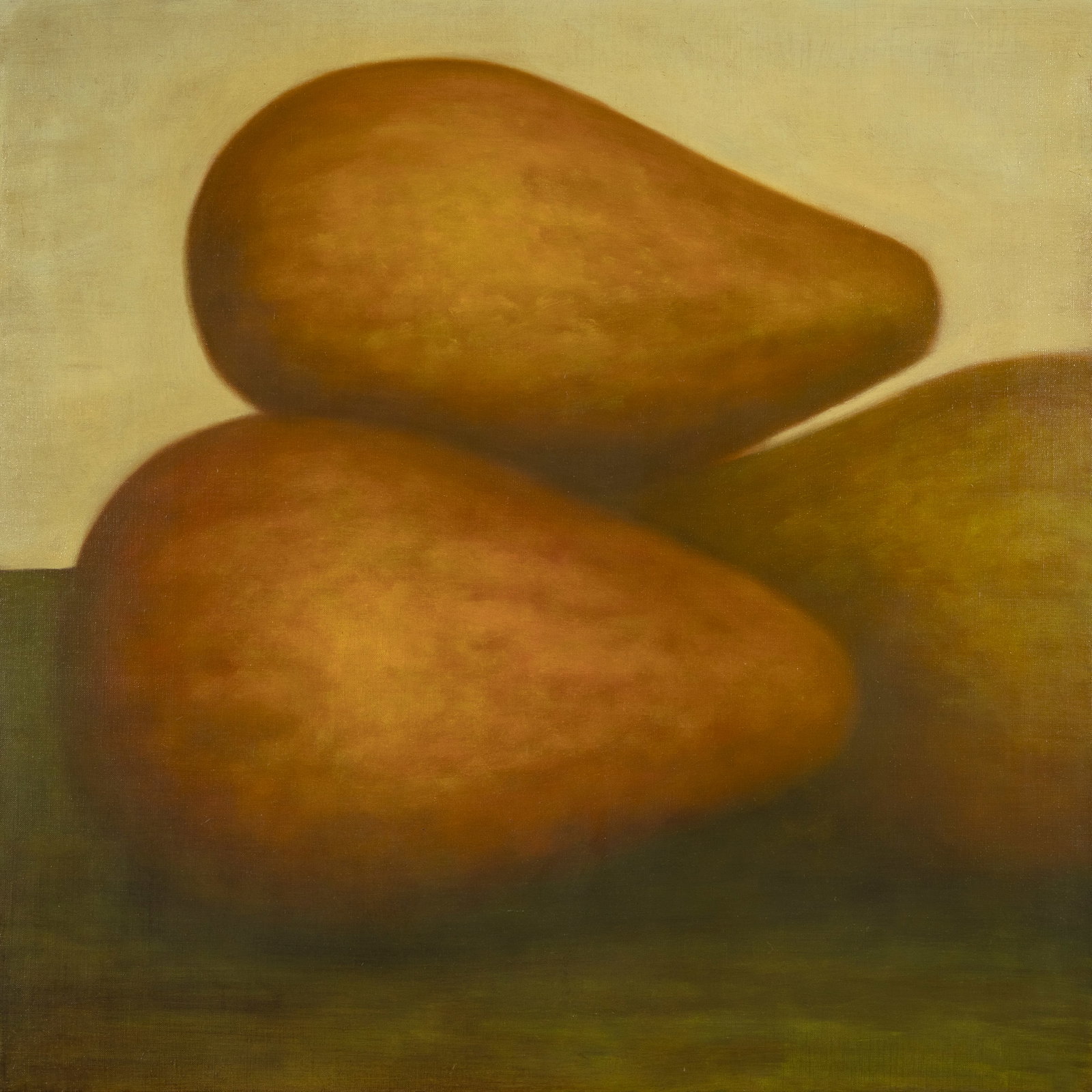 Wade Hoefer, Pomarius V, 2000: Wade Hoefer 1951 - 2020 Pomarius V, 2000 oil on canvas inscribed verso: POMARIUS V / WDHOEFER / 2000 / HEALDSBURG CA / WDH / HC / 379 36 x 36 in. (91.4 x 91.4 cm.) David Floria Gallery, Aspen,