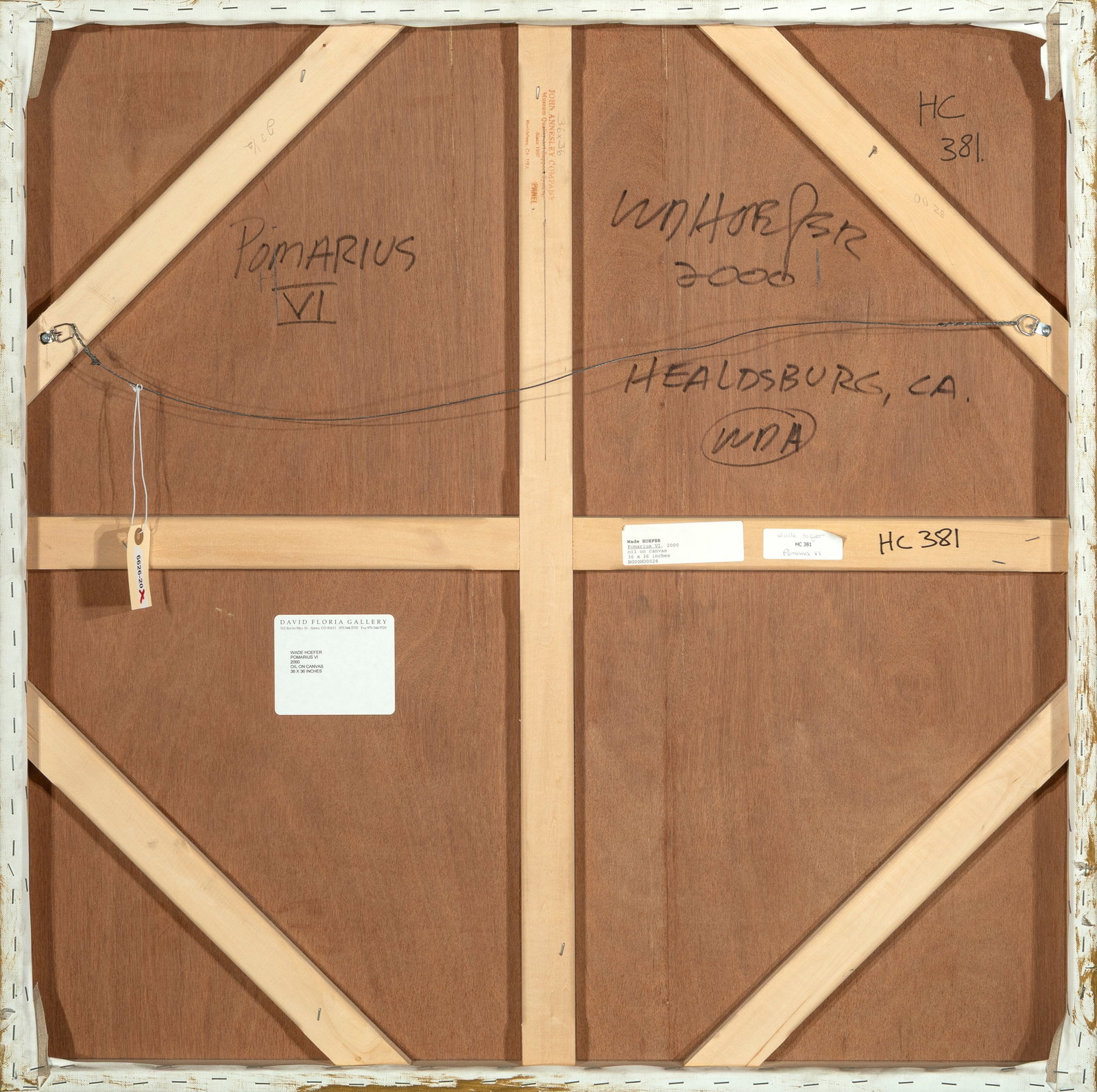 Wade Hoefer, Pomarius VI, 2000 - 2