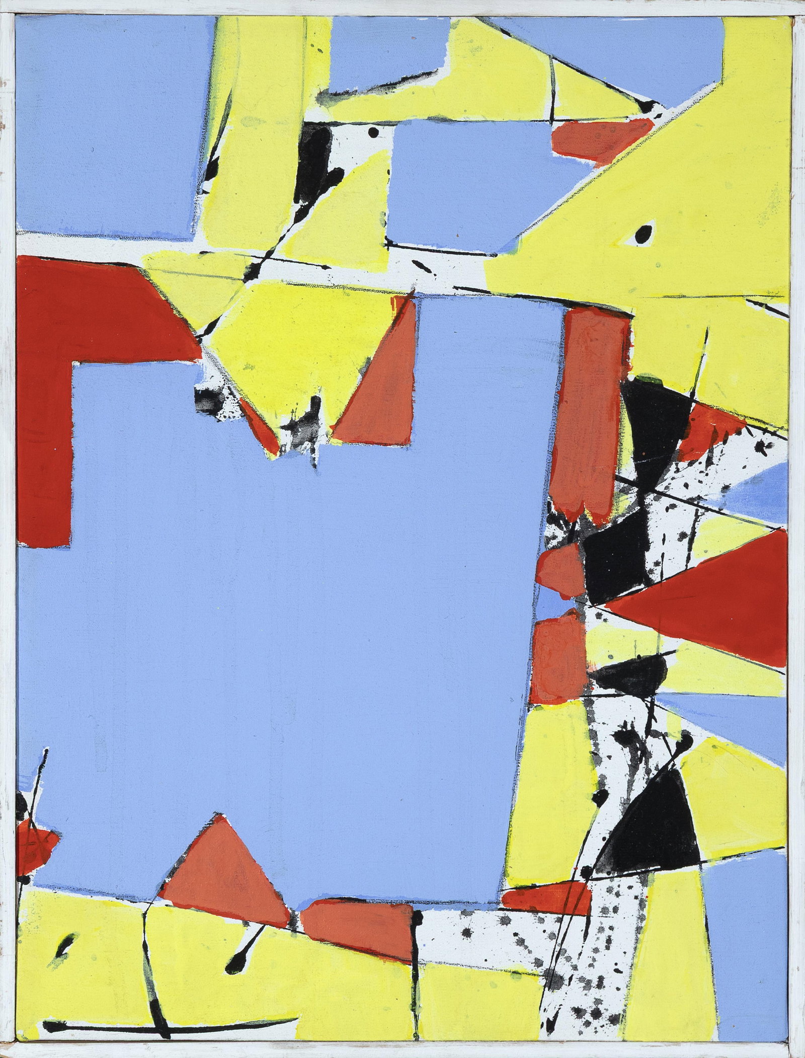 Beatrice Mandelman, Moon Time, 1982: Beatrice Mandelman 1912 - 1998 Moon Time, 1982 acrylic on canvas inscribed verso: MOONTIME / B. MANDELMAN / "1982" 15 3/4 x 11 3/4 in. (40 x 29.8 cm.), frame: 16 1/4 x 12 1/2 x 1 1/4 in. (41.3 x 31.8 